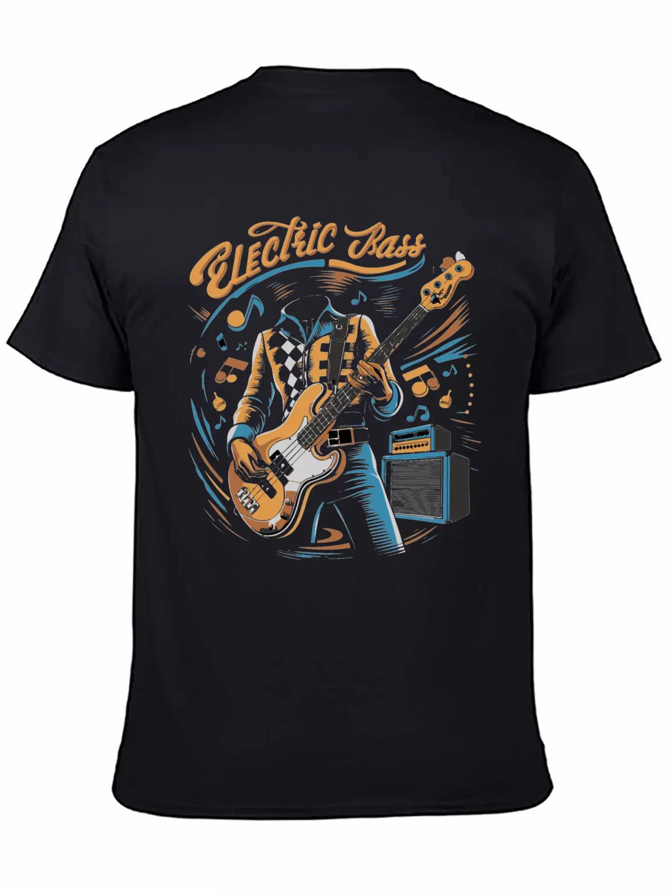 Acoustic Retro Guitars Guitarist Electric Bass Basic Graphic T-Shirt – Daily Comfort In Soft Cotton