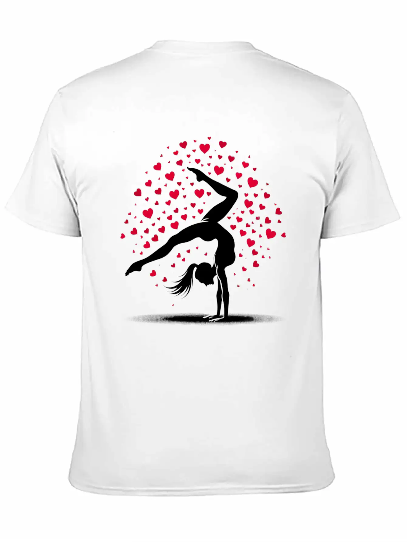 Acrobatics Cart Wheel Valentine's Day Sport Timeless Short Sleeve Tee – Comfy And Minimalist Design
