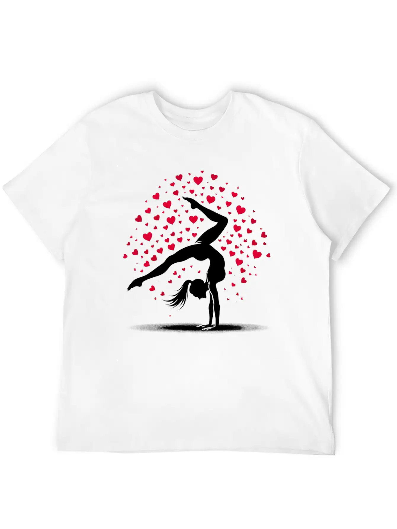 Acrobatics Cart Wheel Valentine's Day Sport Timeless Short Sleeve Tee – Comfy And Minimalist Design