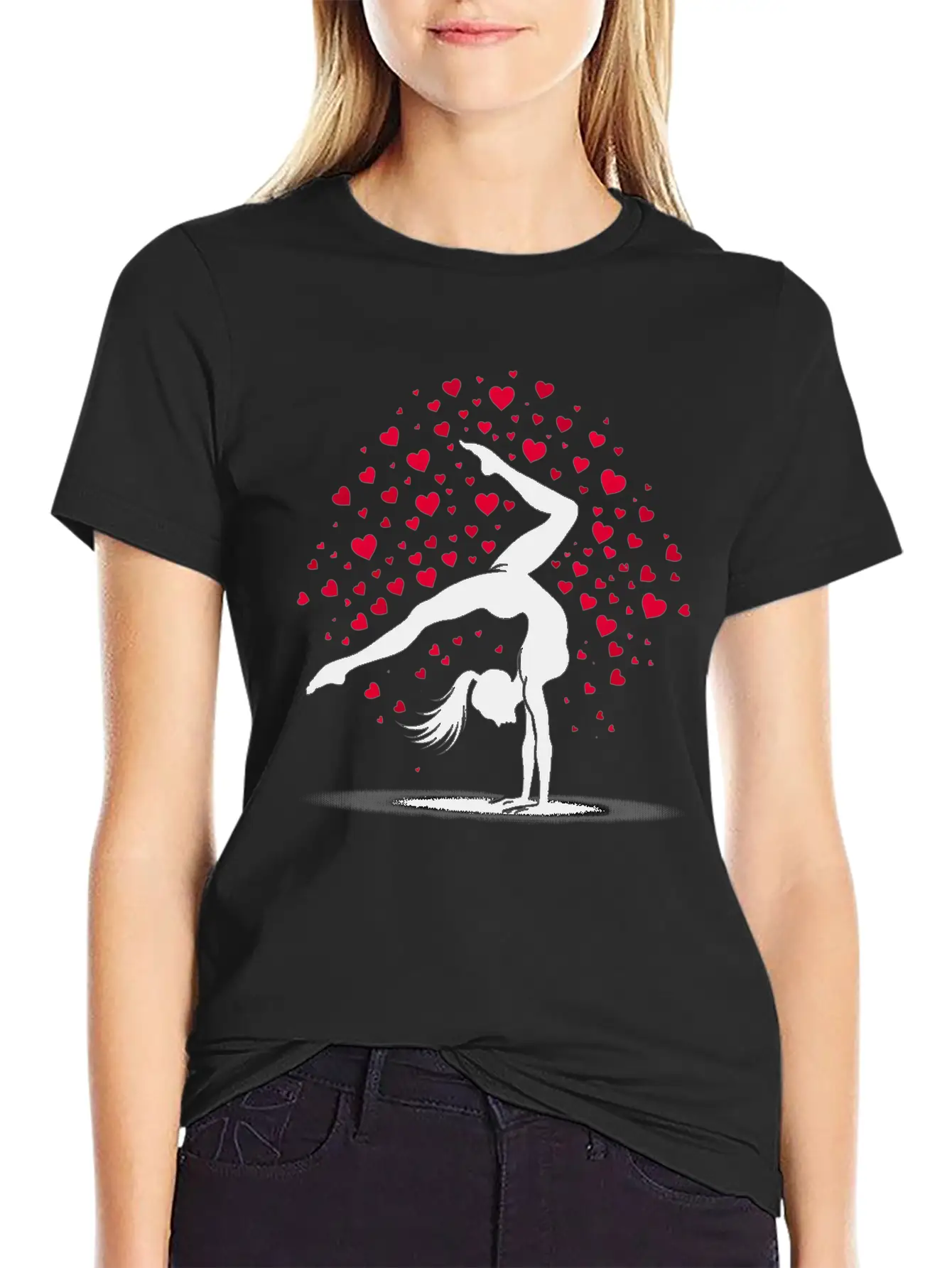 Acrobatics Cart Wheel Valentine's Day Sport Timeless Short Sleeve Tee – Comfy And Minimalist Design