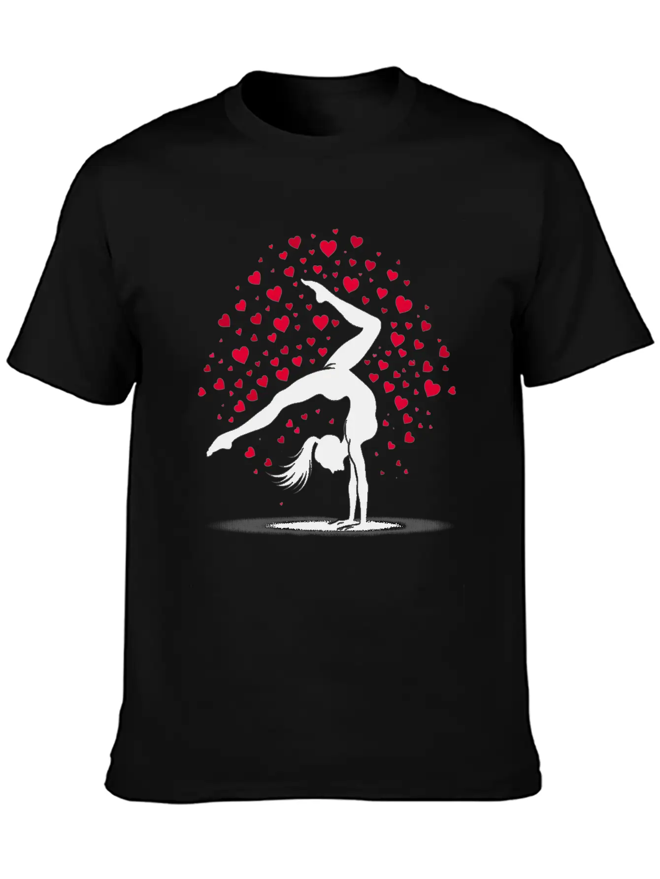 Acrobatics Cart Wheel Valentine's Day Sport Timeless Short Sleeve Tee – Comfy And Minimalist Design