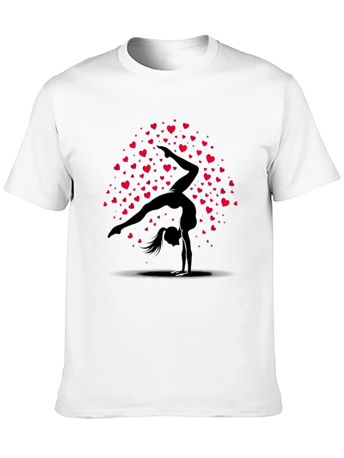Acrobatics Cart Wheel Valentine's Day Sport Timeless Short Sleeve Tee – Comfy And Minimalist Design