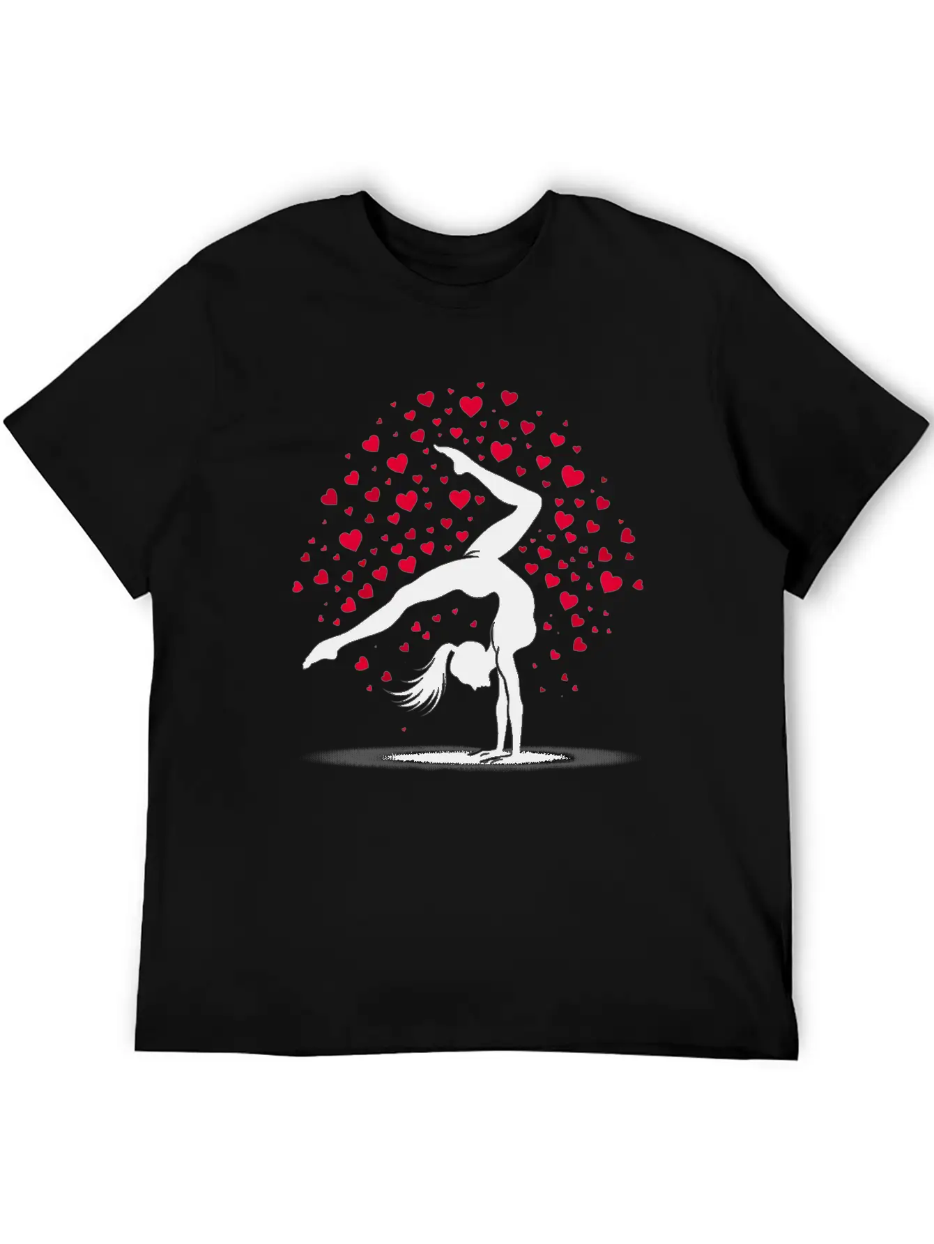 Acrobatics Cart Wheel Valentine's Day Sport Timeless Short Sleeve Tee – Comfy And Minimalist Design