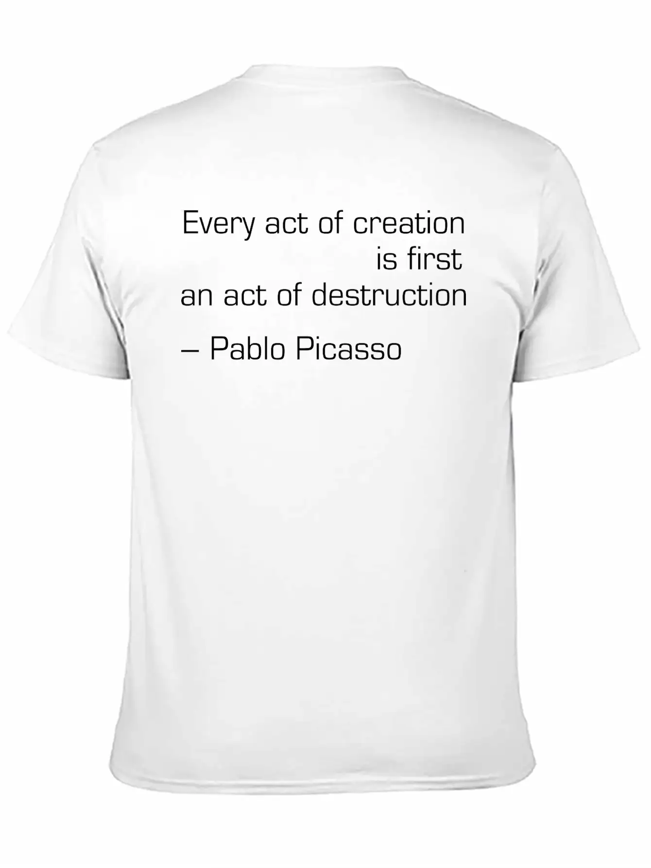 Act Of Destruction Unisex Short Sleeve Soft Cotton T-Shirt – Casual Everyday Wear