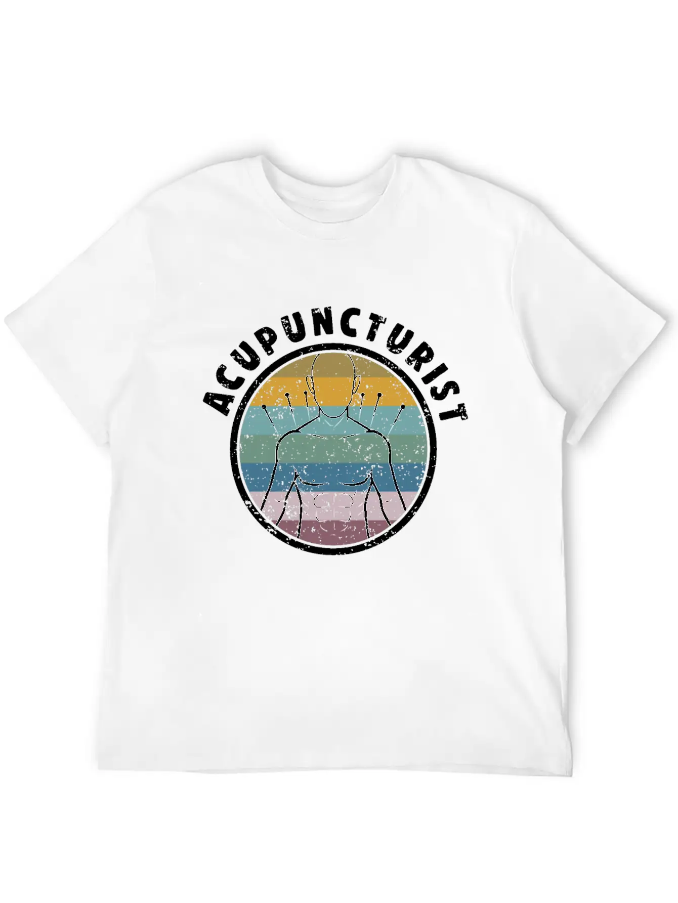 Acupuncture Info Funny Acupuncturist Graphic Essential Unisex Summer Tee – Soft Cotton Casual Fit