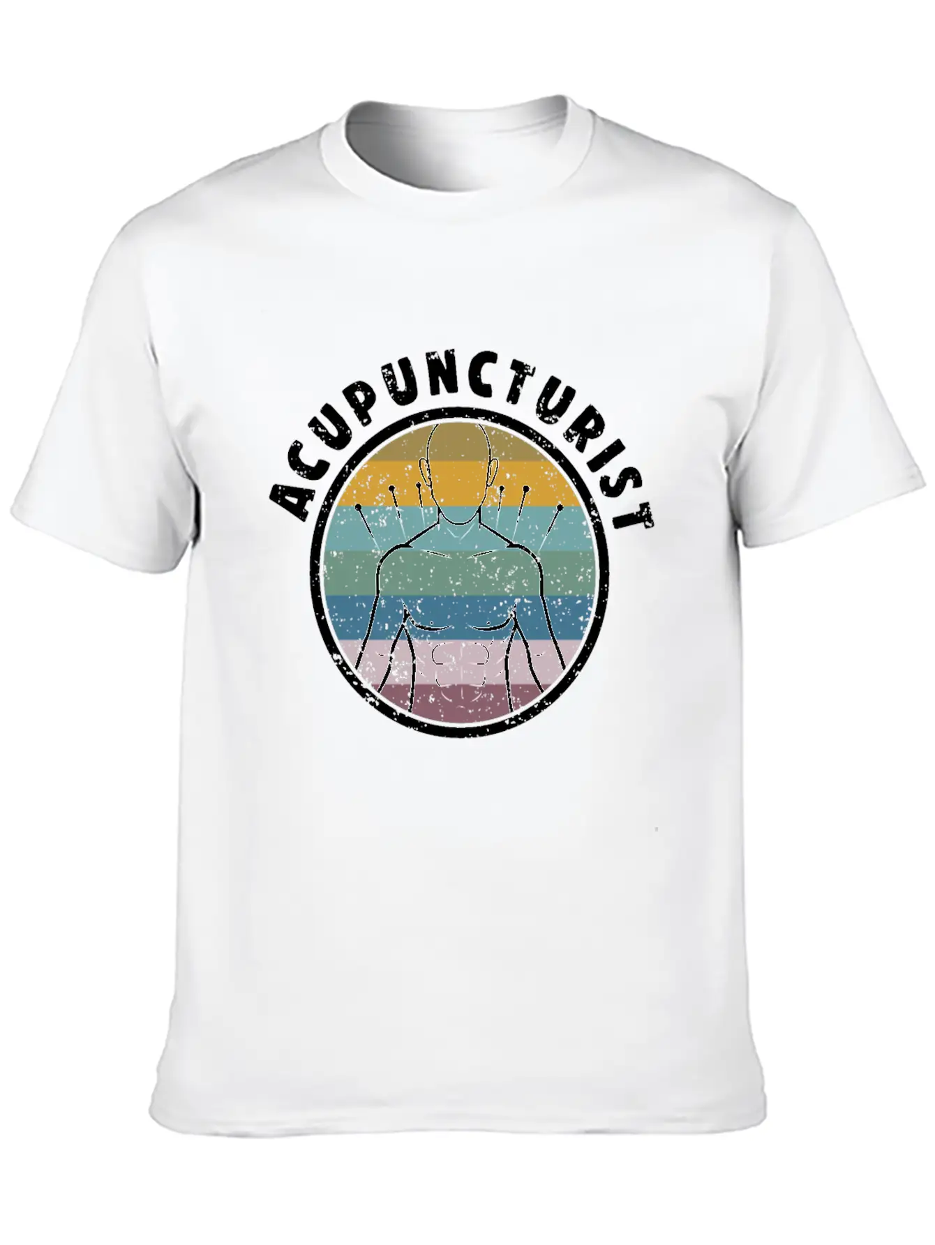 Acupuncture Info Funny Acupuncturist Graphic Essential Unisex Summer Tee – Soft Cotton Casual Fit
