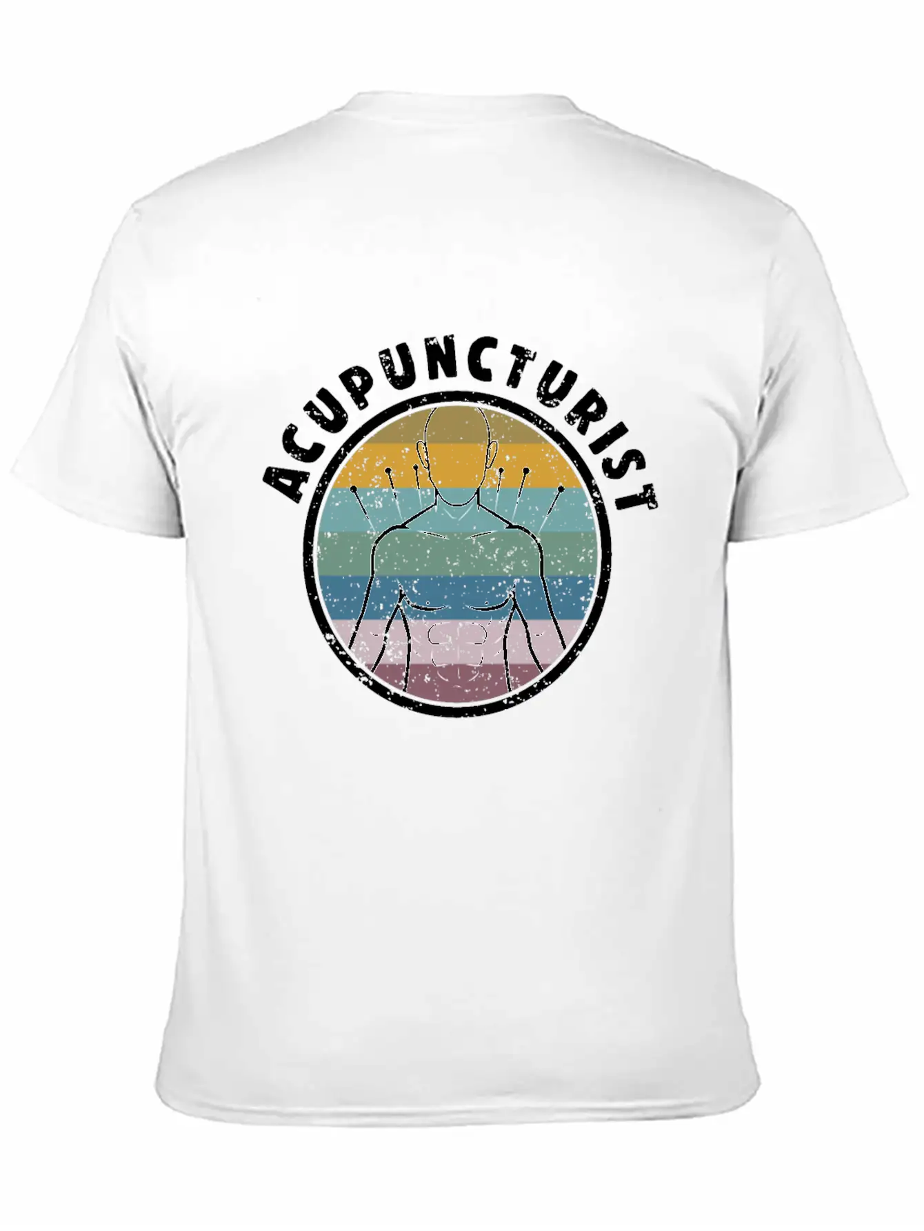 Acupuncture Info Funny Acupuncturist Graphic Essential Unisex Summer Tee – Soft Cotton Casual Fit