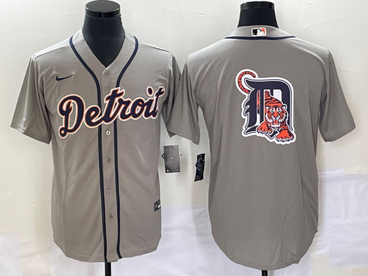 Men's Detroit Tigers Gray Replica Team Jerseys