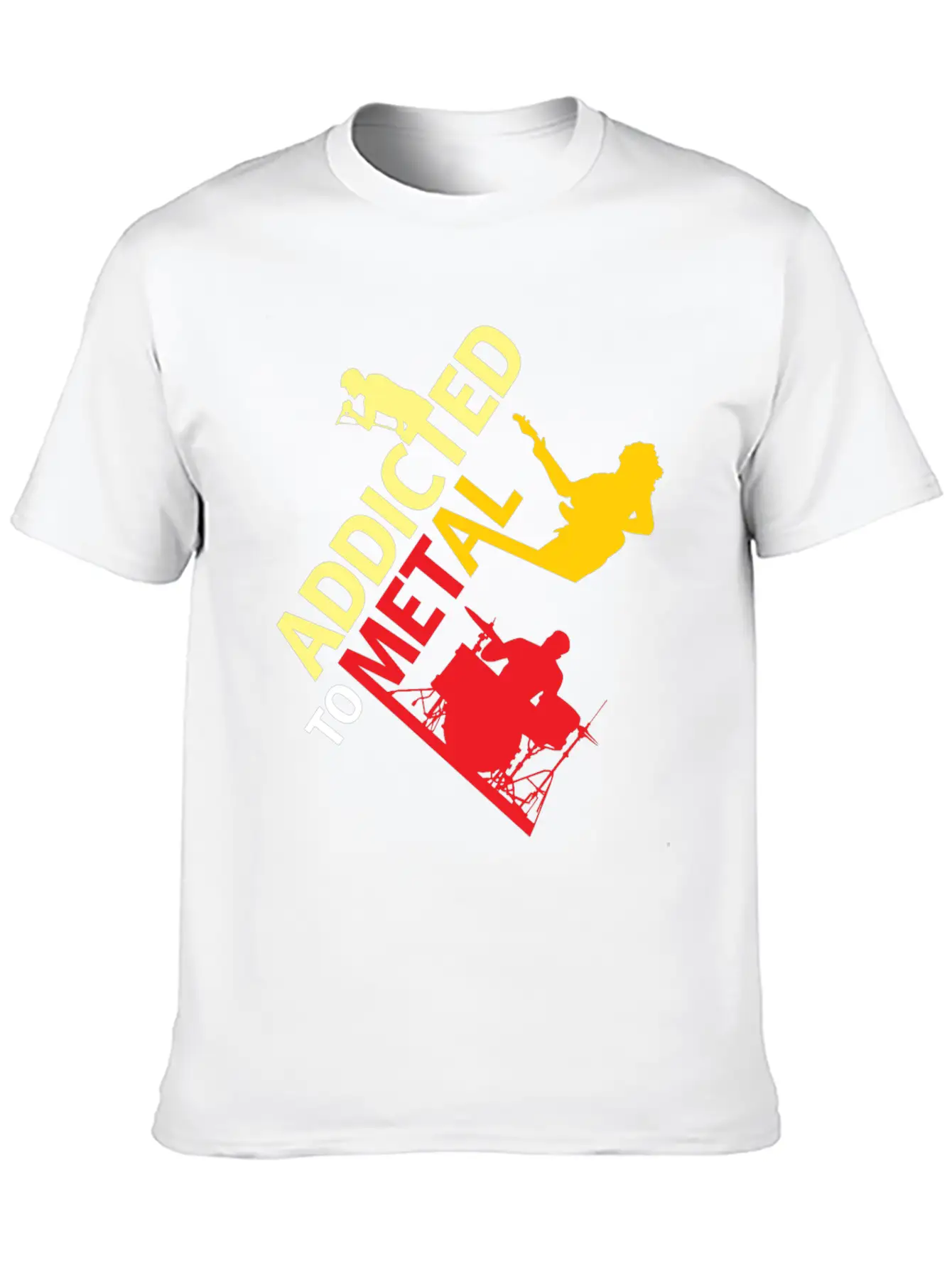 Addicted To Metal Christmas Gift Musician Relaxed Everyday Tee – Lightweight And Durable Cotton