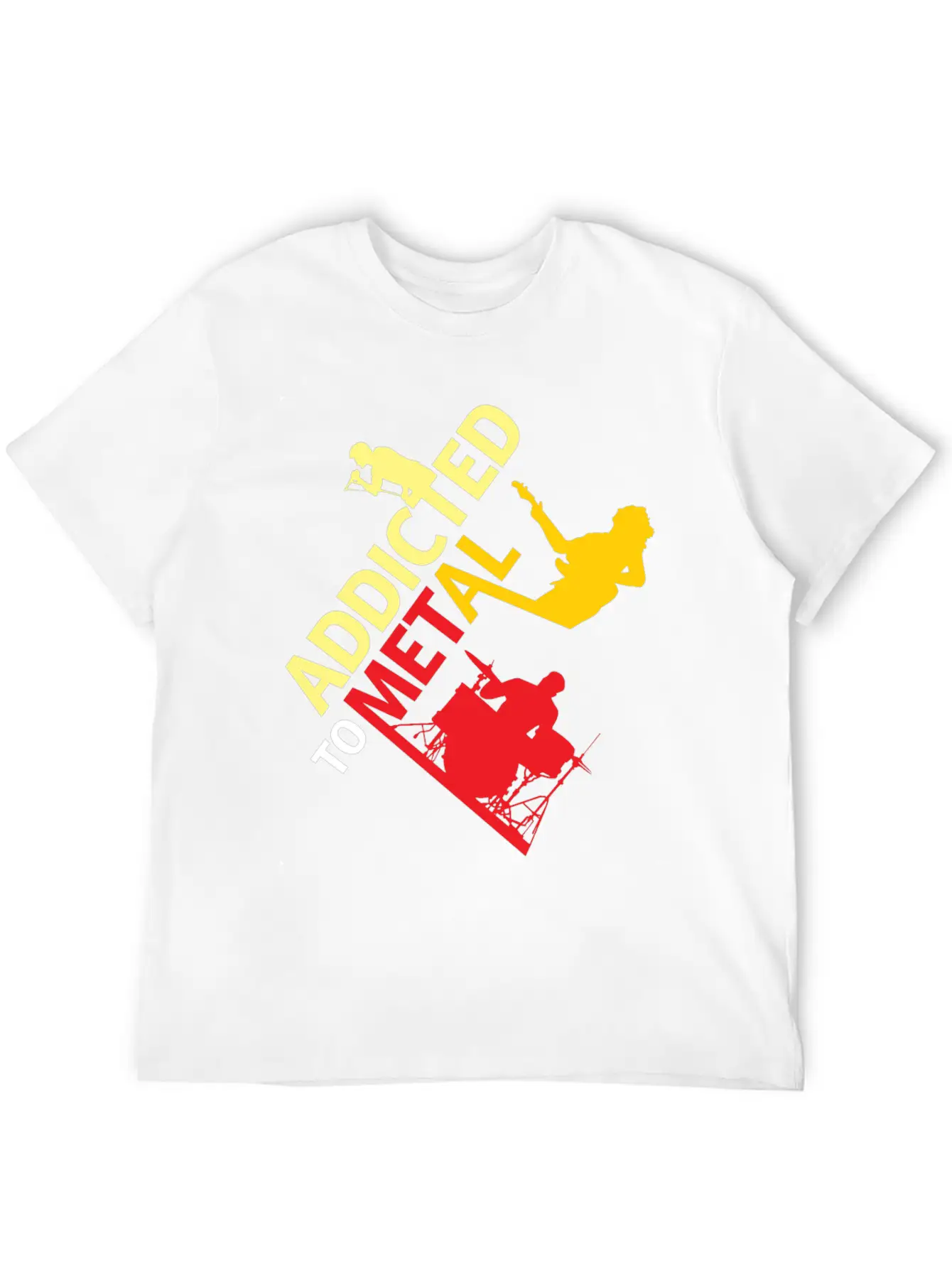 Addicted To Metal Christmas Gift Musician Relaxed Everyday Tee – Lightweight And Durable Cotton