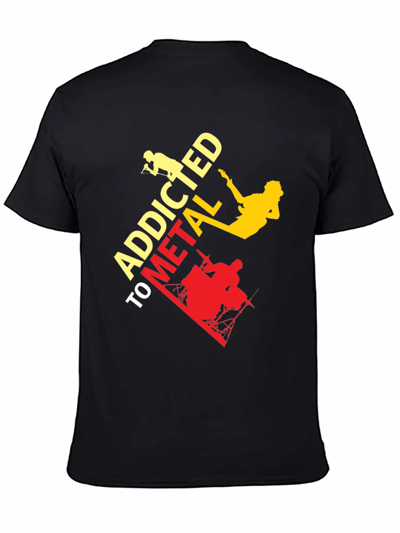 Addicted To Metal Christmas Gift Musician Relaxed Everyday Tee – Lightweight And Durable Cotton