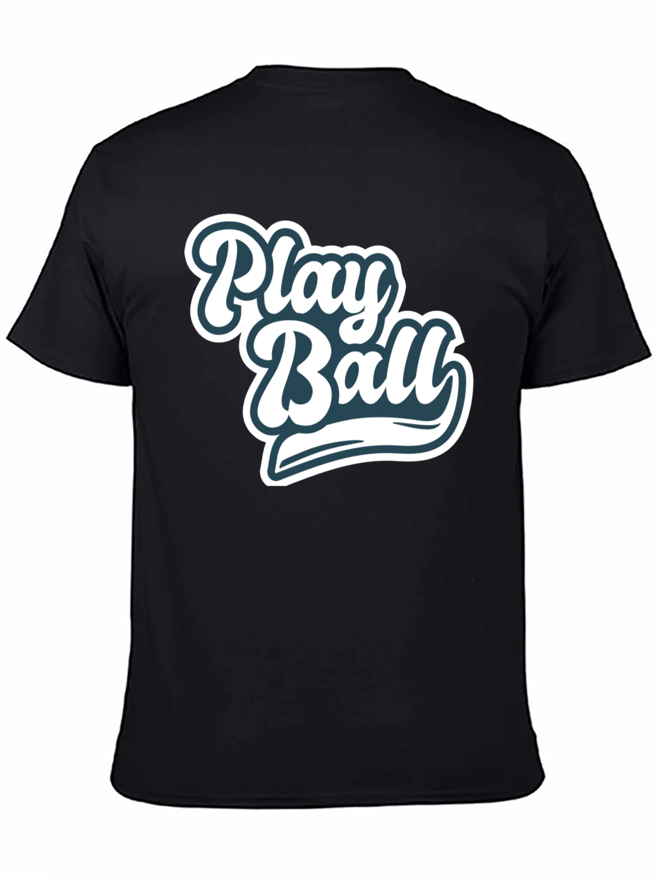 Play Ball Graphic Tee - Black
