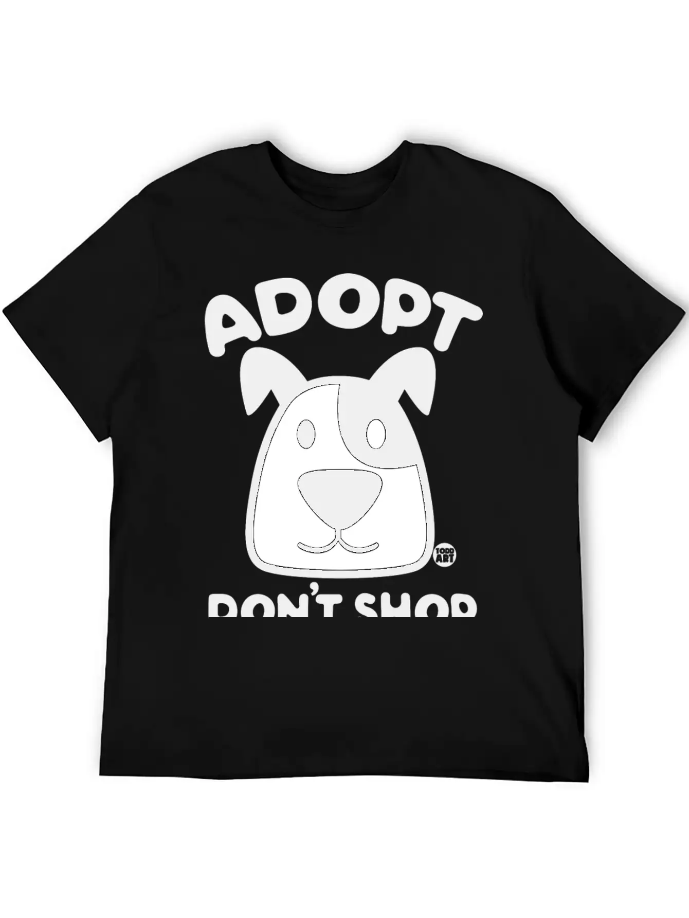 Adopt Dont Shop 1 Comfortable Minimalist Graphic Tee – Summer Style Essential