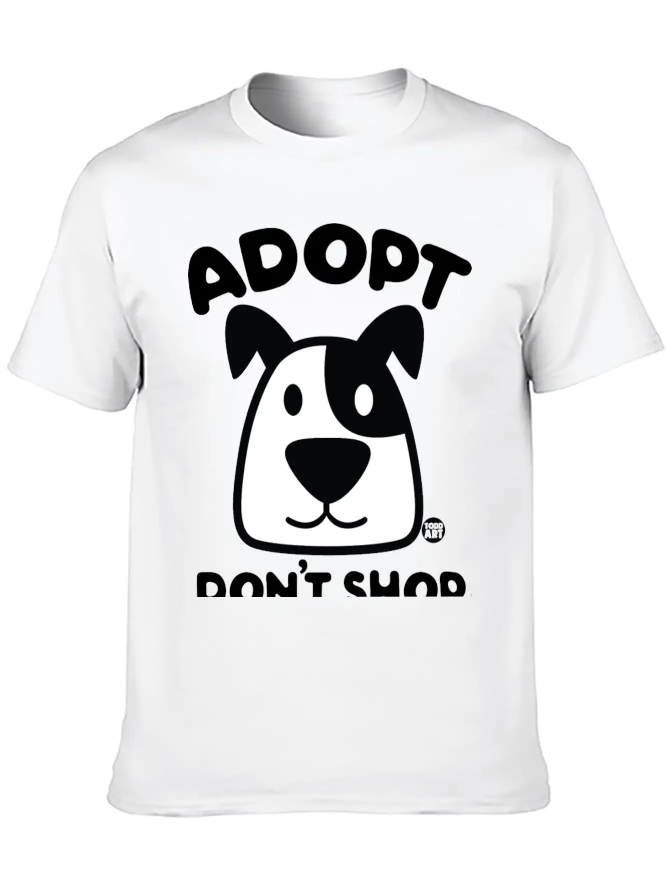Adopt Dont Shop 1 Comfortable Minimalist Graphic Tee – Summer Style Essential