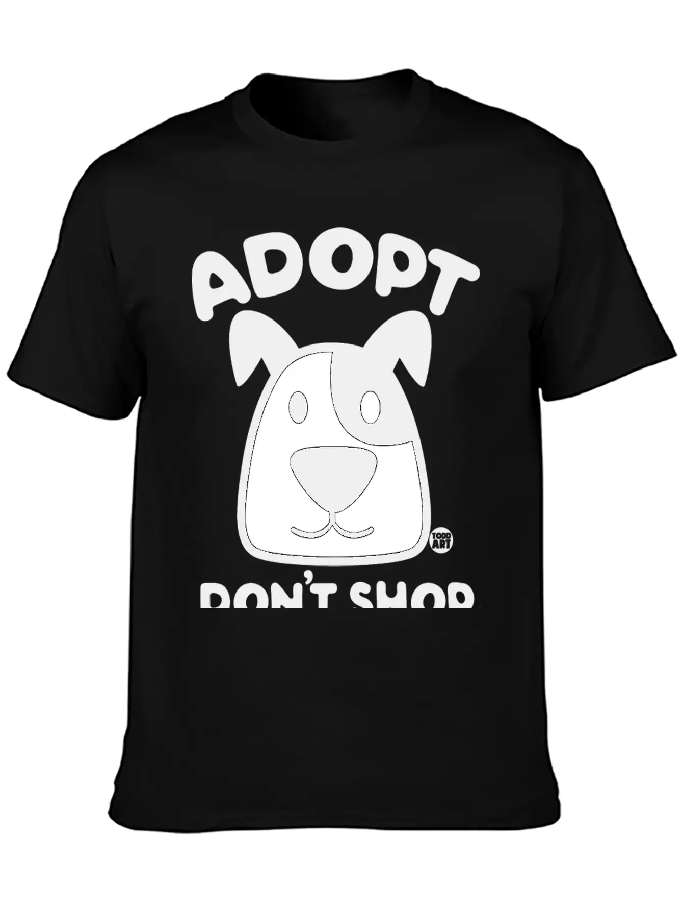 Adopt Dont Shop 1 Comfortable Minimalist Graphic Tee – Summer Style Essential