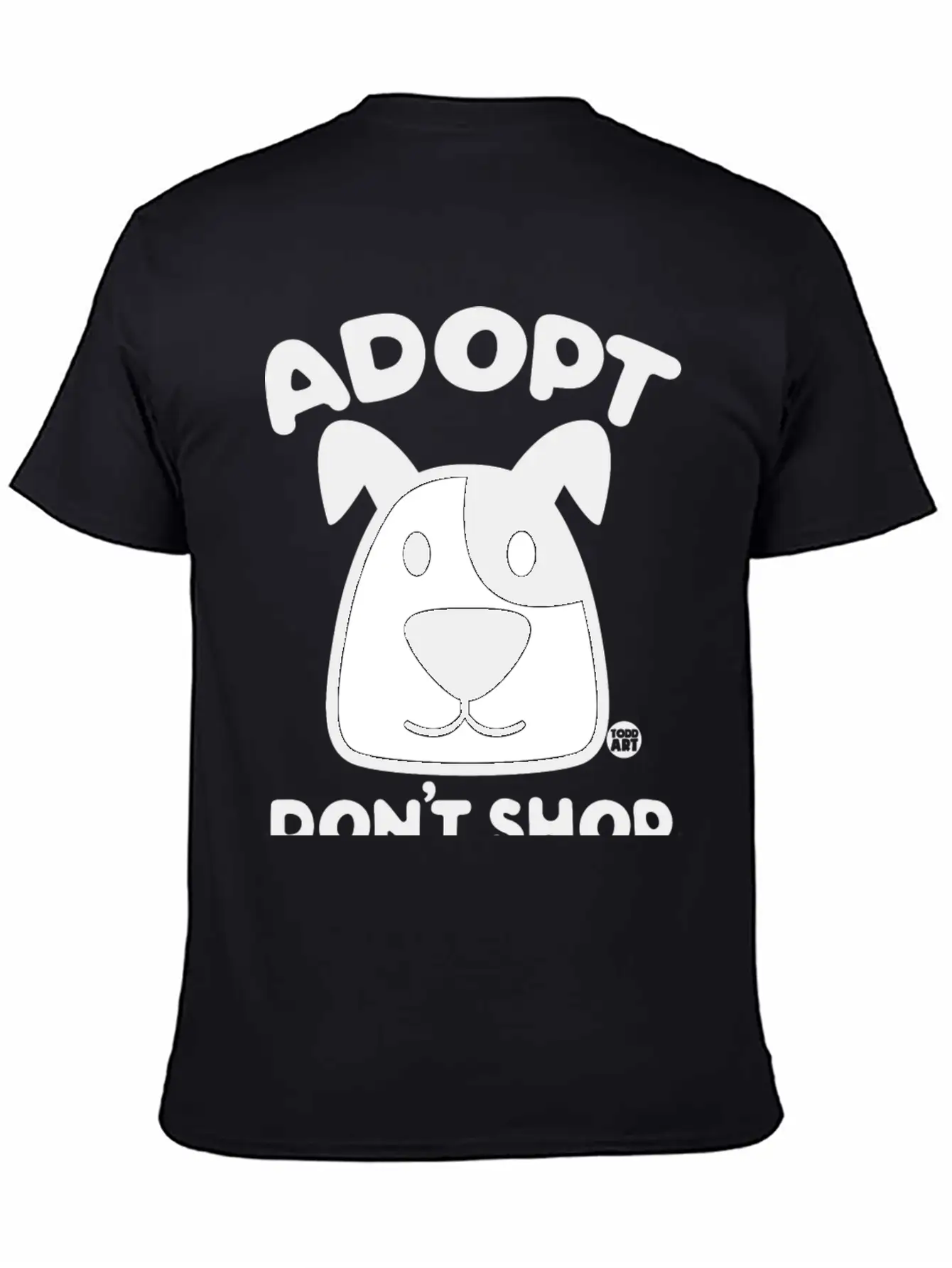 Adopt Dont Shop 1 Comfortable Minimalist Graphic Tee – Summer Style Essential
