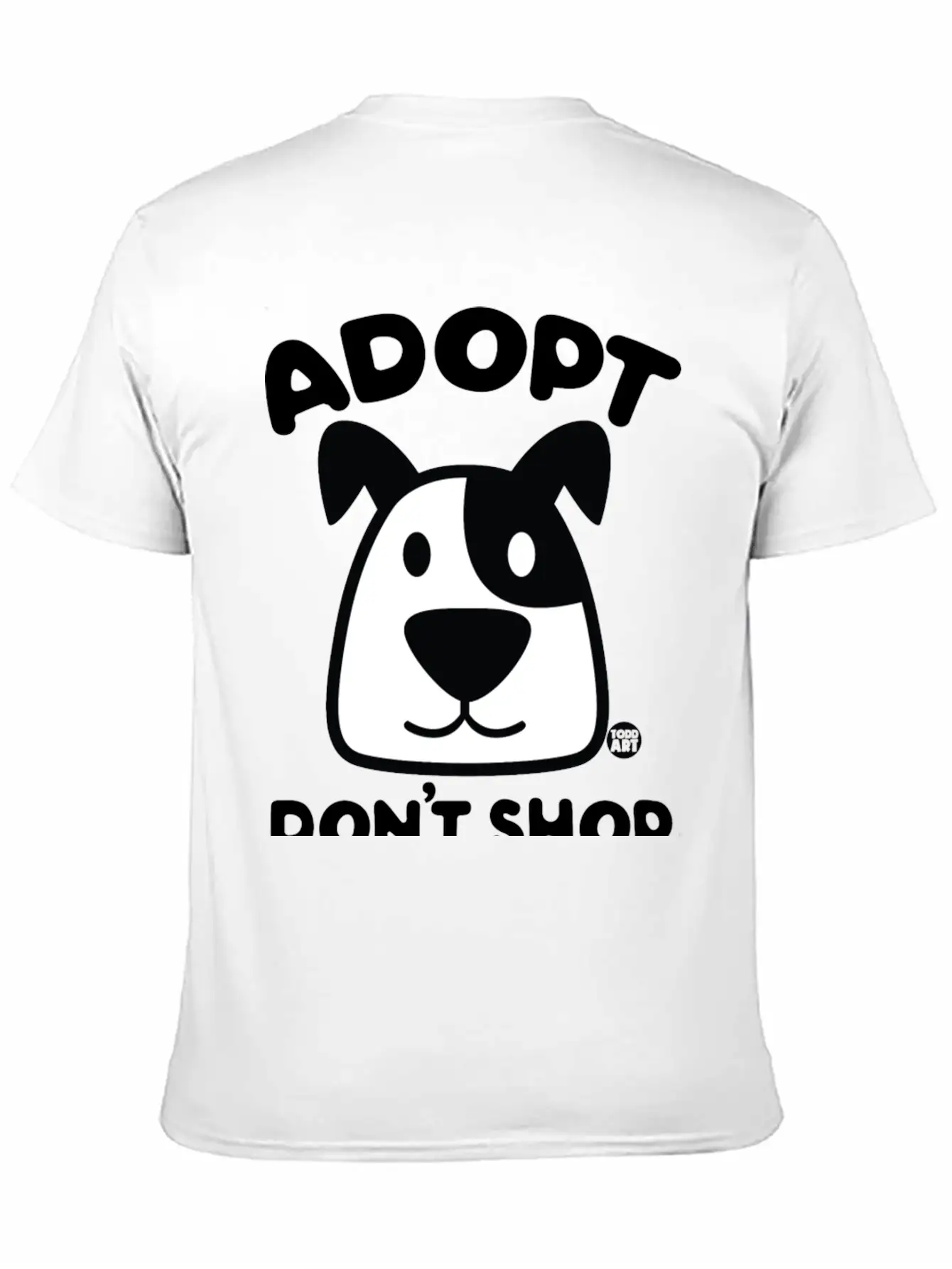 Adopt Dont Shop 1 Comfortable Minimalist Graphic Tee – Summer Style Essential