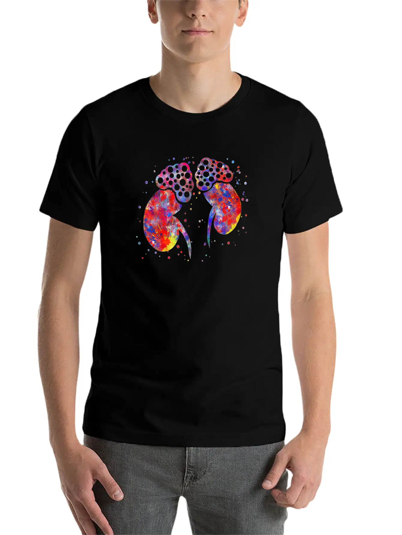 Adrenal Gland Unisex Short Sleeve Soft Cotton T-Shirt – Casual Everyday Wear