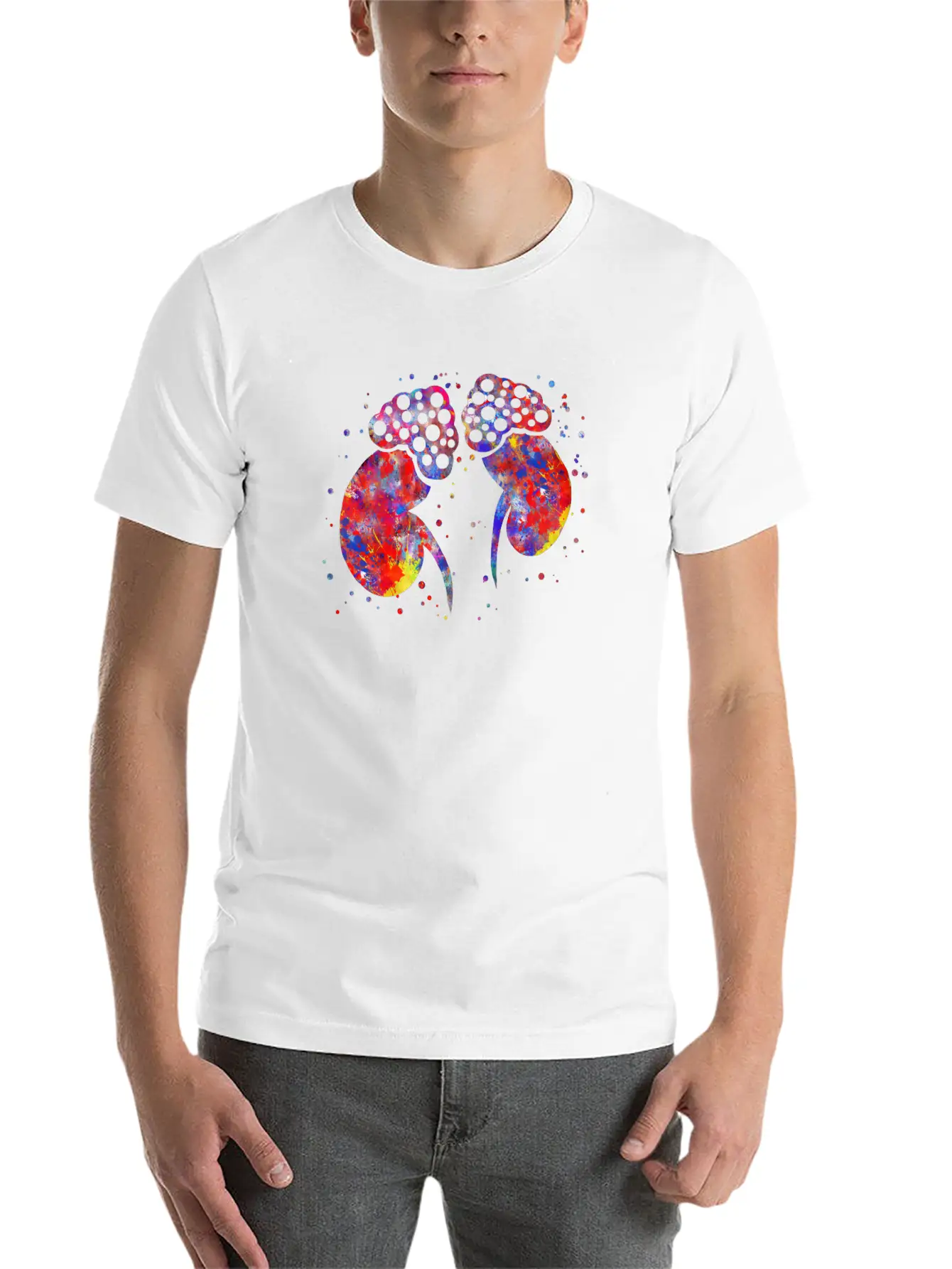 Adrenal Gland Unisex Short Sleeve Soft Cotton T-Shirt – Casual Everyday Wear