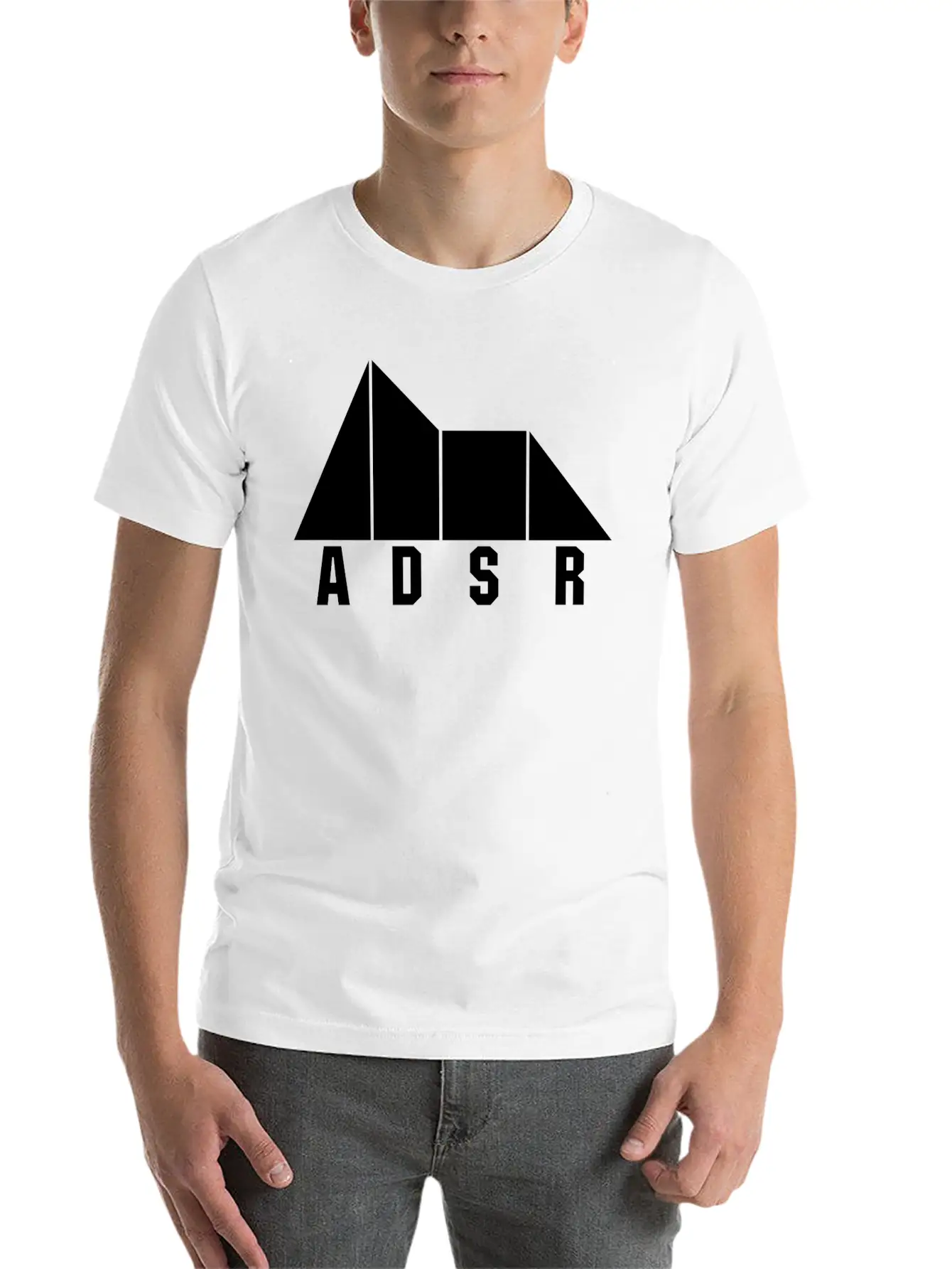 ADSR Synthesizer Music Musician Keyboard Gift Unisex Short Sleeve Soft Cotton T-Shirt – Casual Everyday Wear