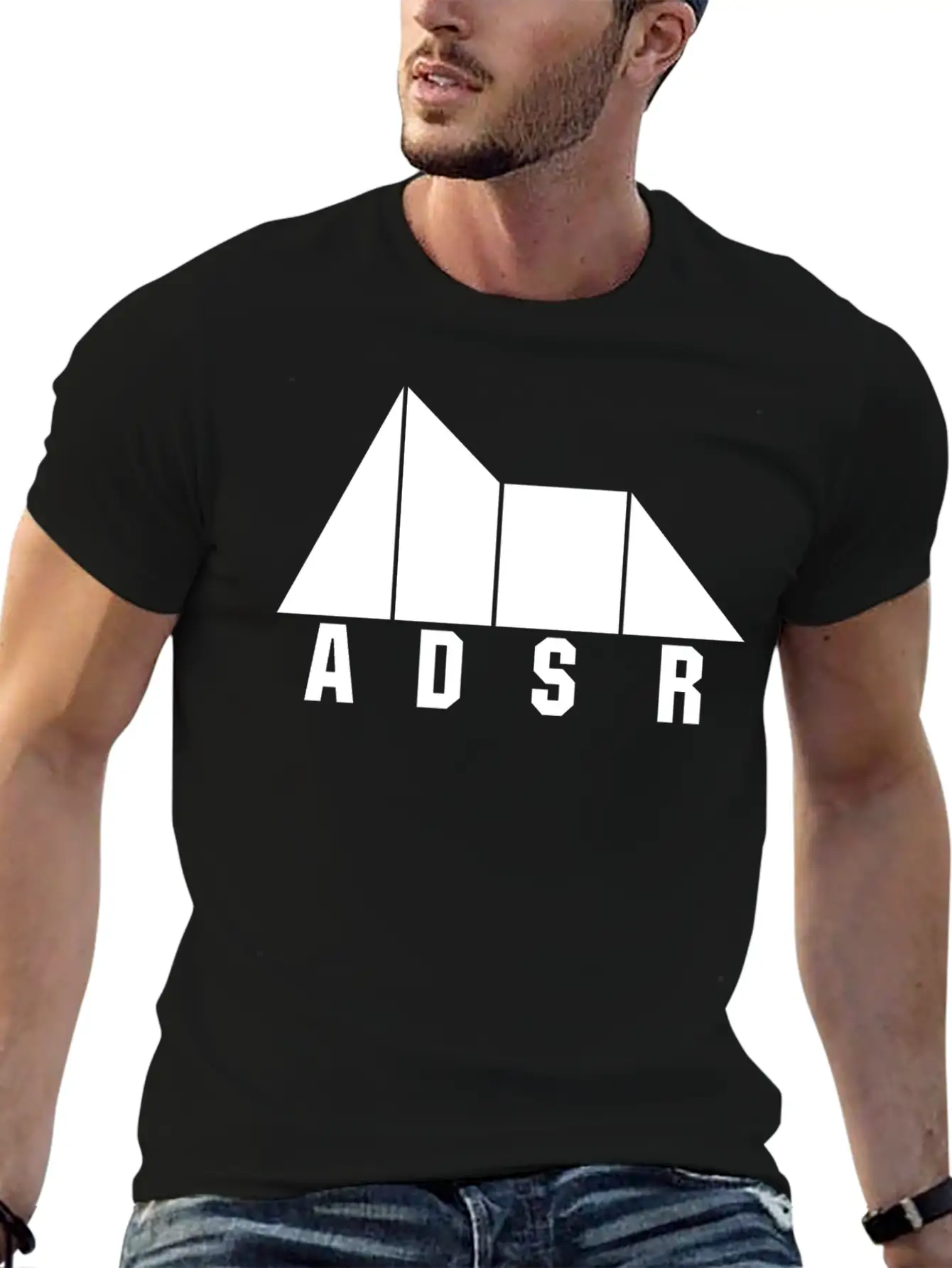 ADSR Synthesizer Music Musician Keyboard Gift Unisex Short Sleeve Soft Cotton T-Shirt – Casual Everyday Wear