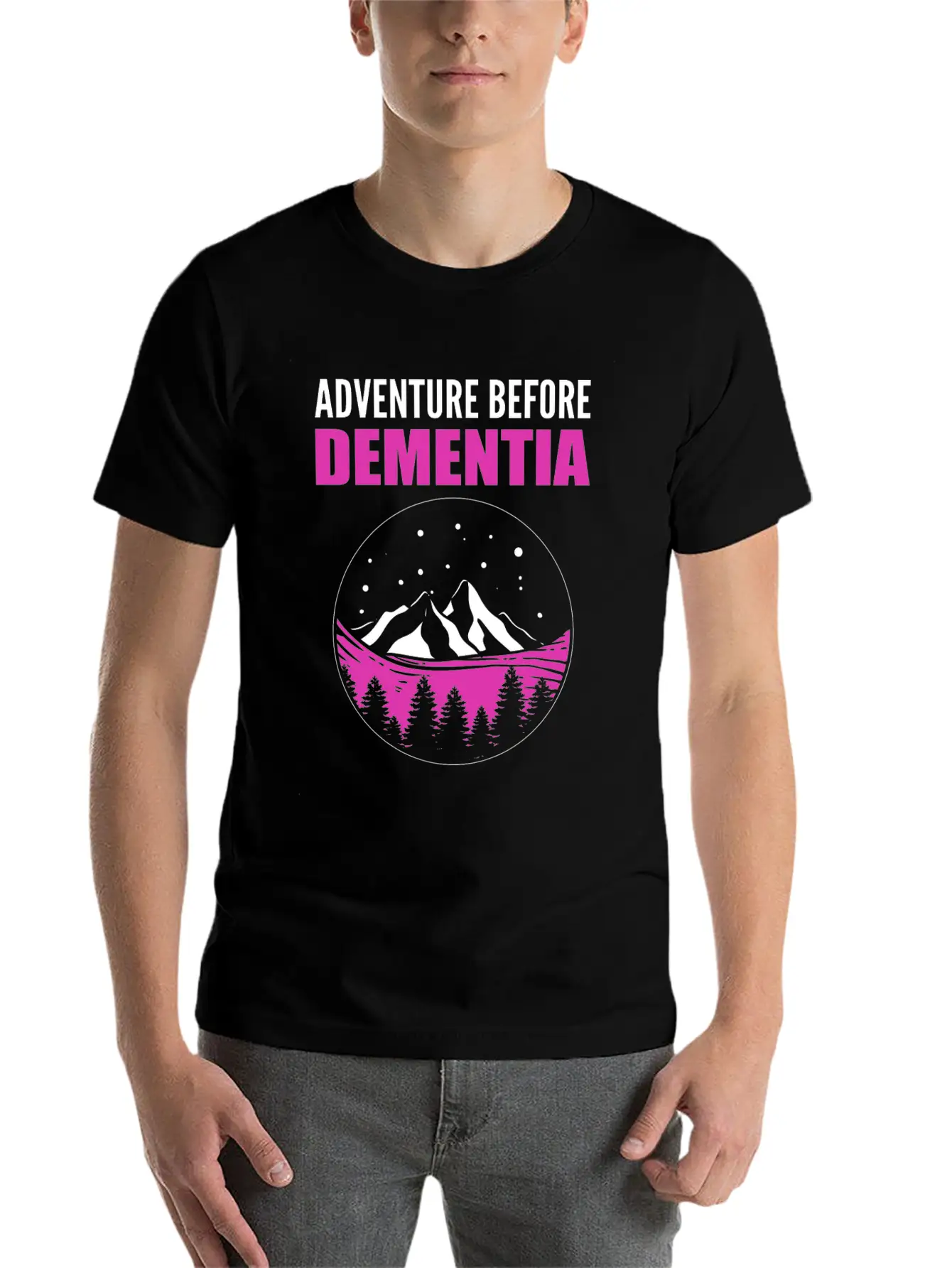 Adventure Before Dementia Caregiver Gift Essential Unisex Summer Tee – Soft Cotton Casual Fit