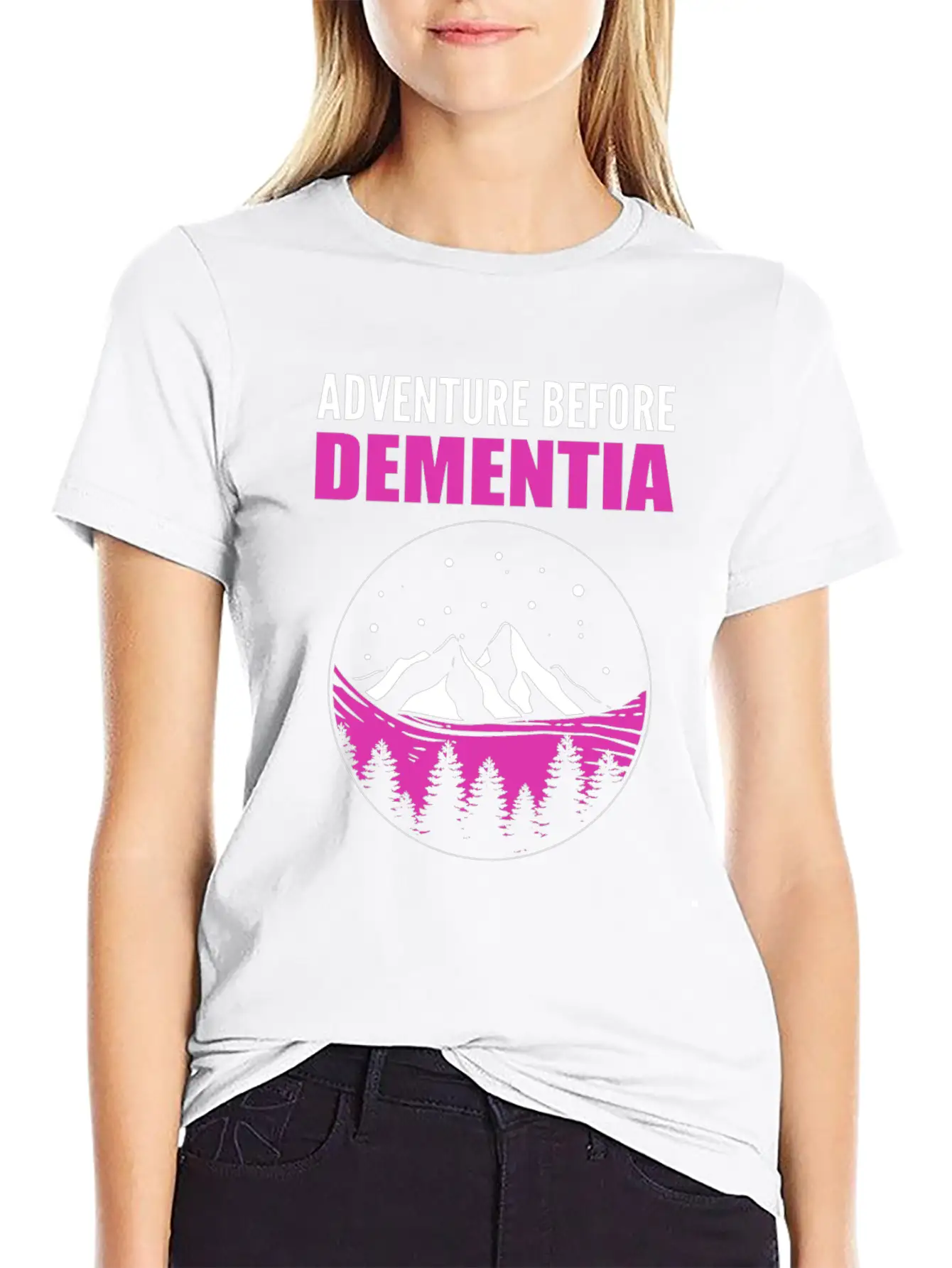 Adventure Before Dementia Caregiver Gift Essential Unisex Summer Tee – Soft Cotton Casual Fit