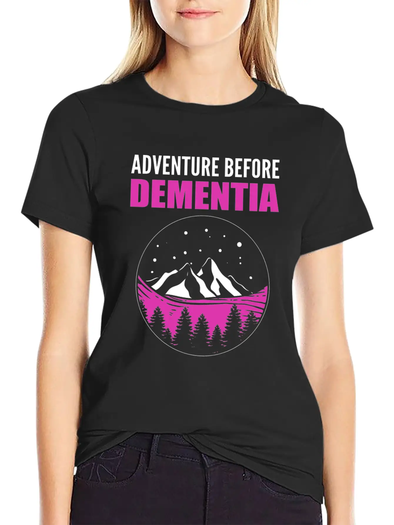 Adventure Before Dementia Caregiver Gift Essential Unisex Summer Tee – Soft Cotton Casual Fit