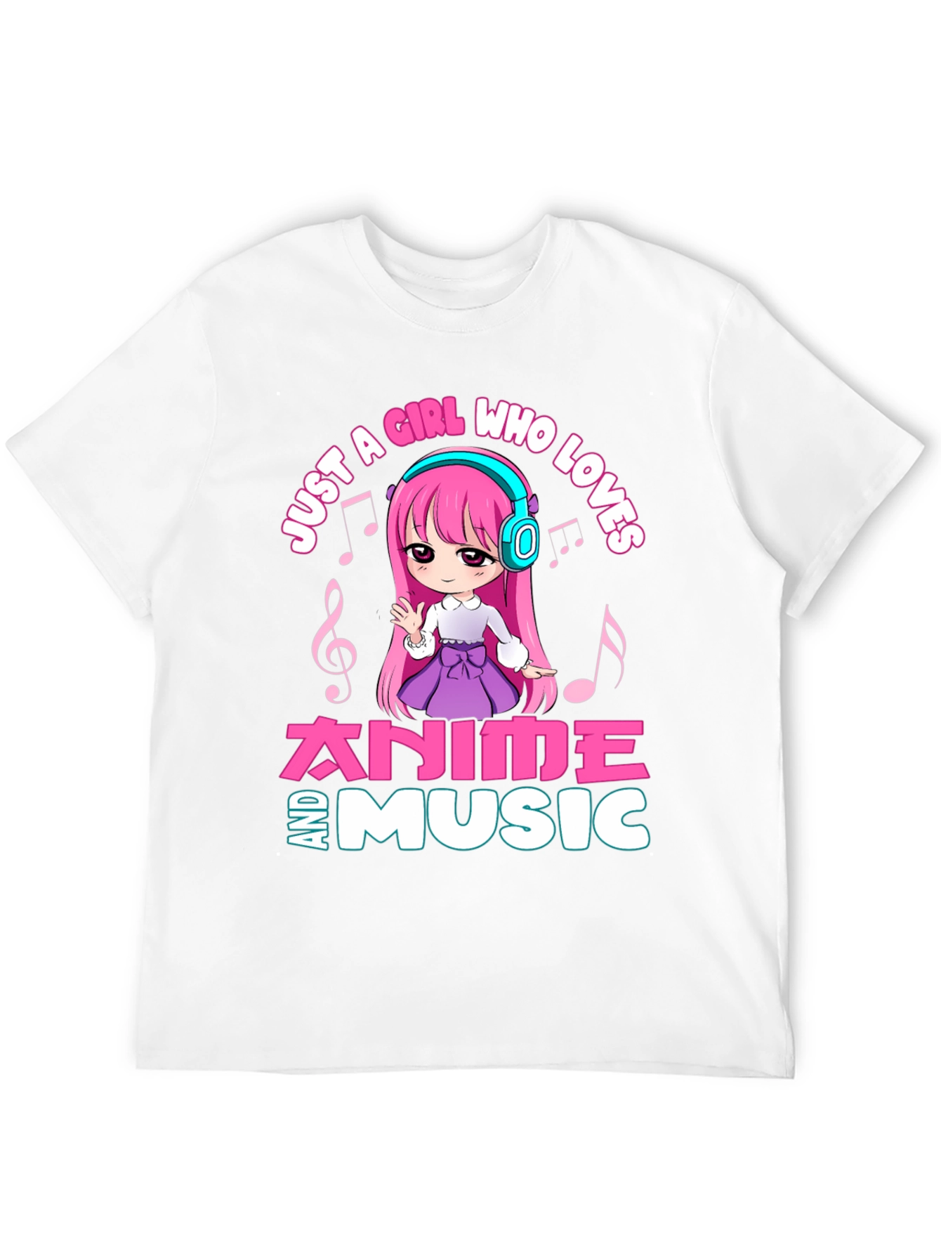 Anime and Music Girl T-Shirt
