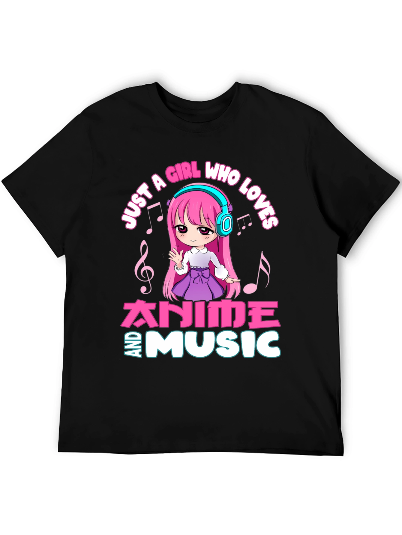 Anime and Music Girl T-Shirt