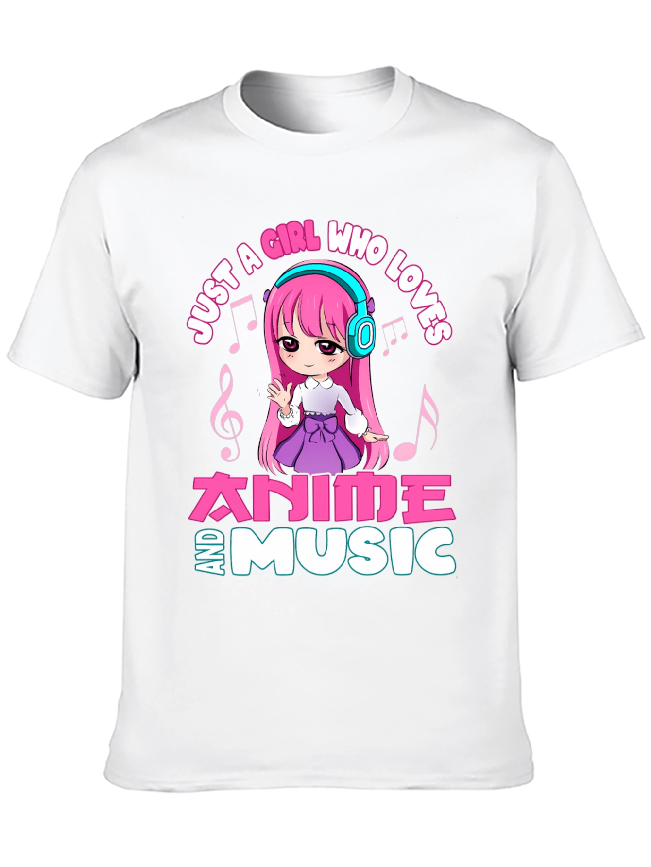 Anime and Music Girl T-Shirt