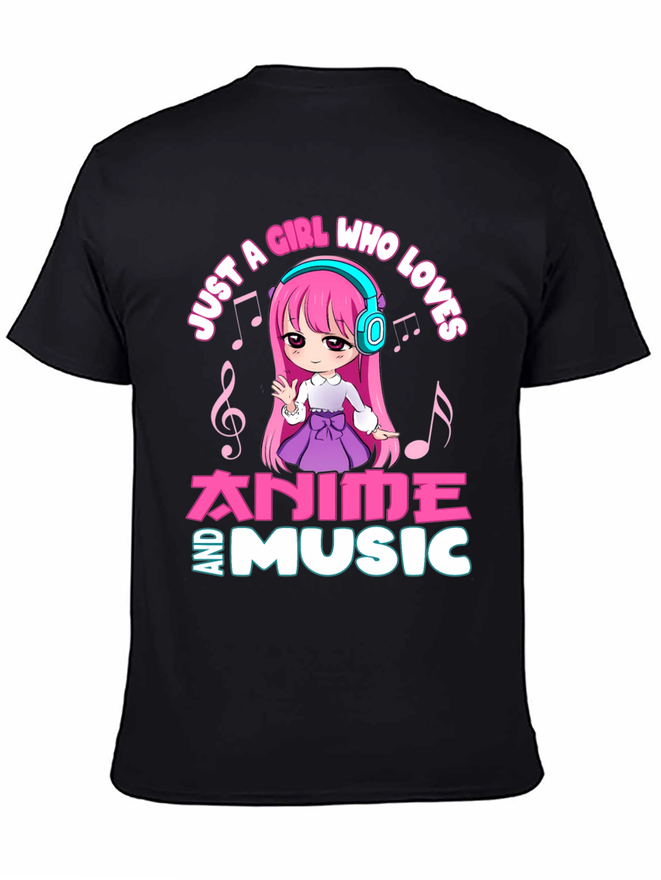 Anime and Music Girl T-Shirt