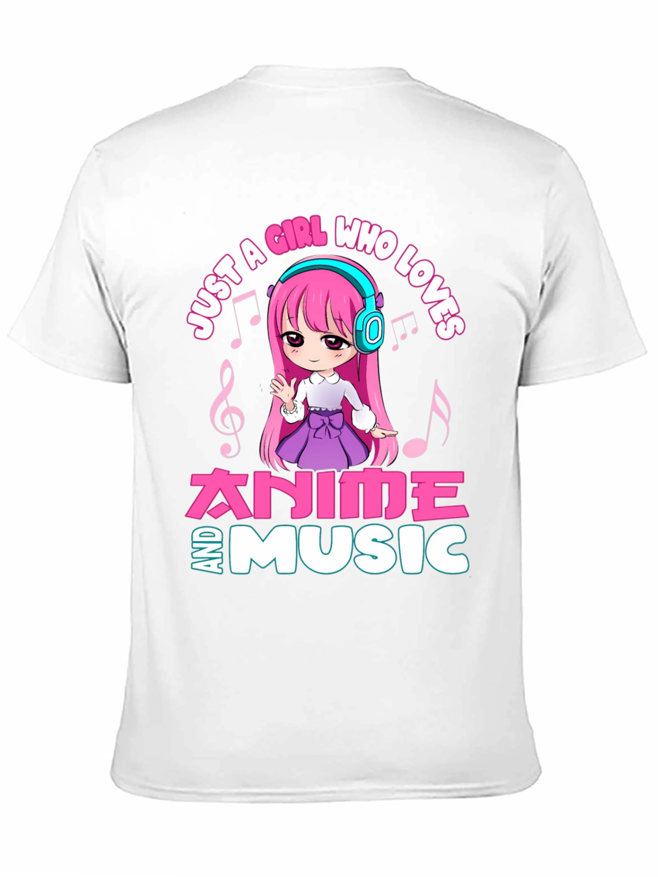 Anime and Music Girl T-Shirt