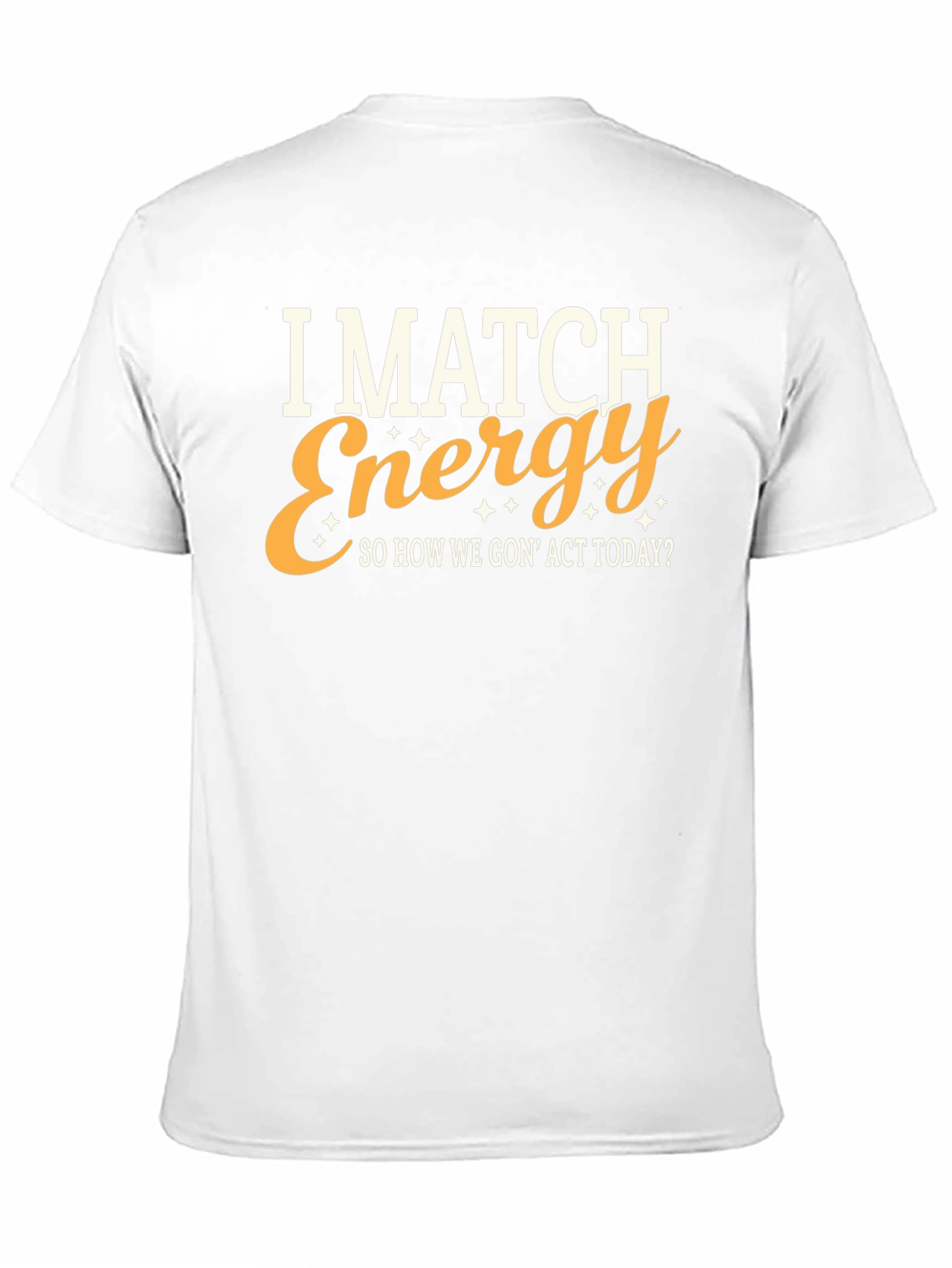 I MATCH ENERGY Graphic Print Crew Neck T-Shirt