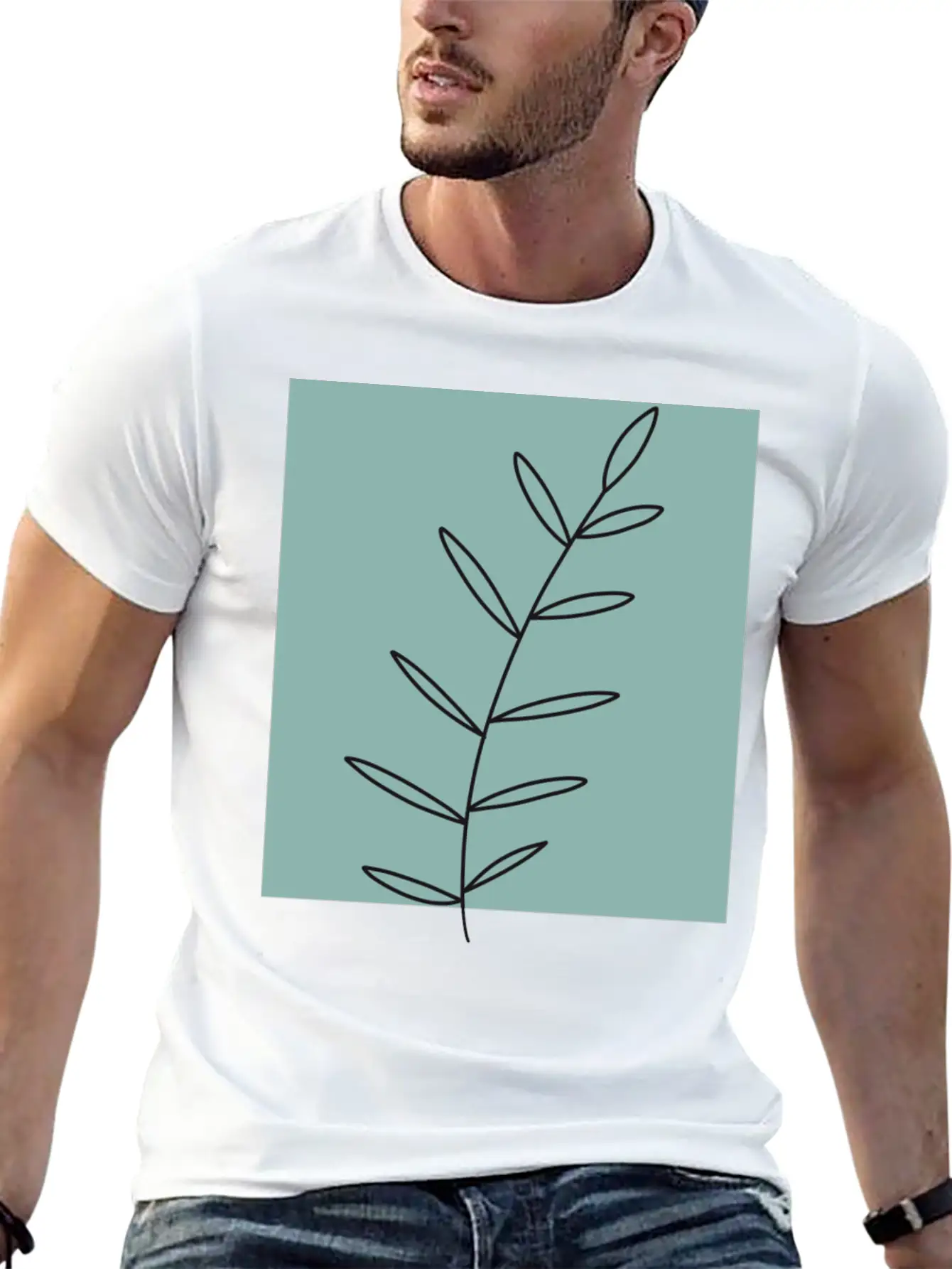 Aesthetic Leaf Essential Unisex Summer Tee – Soft Cotton Casual Fit