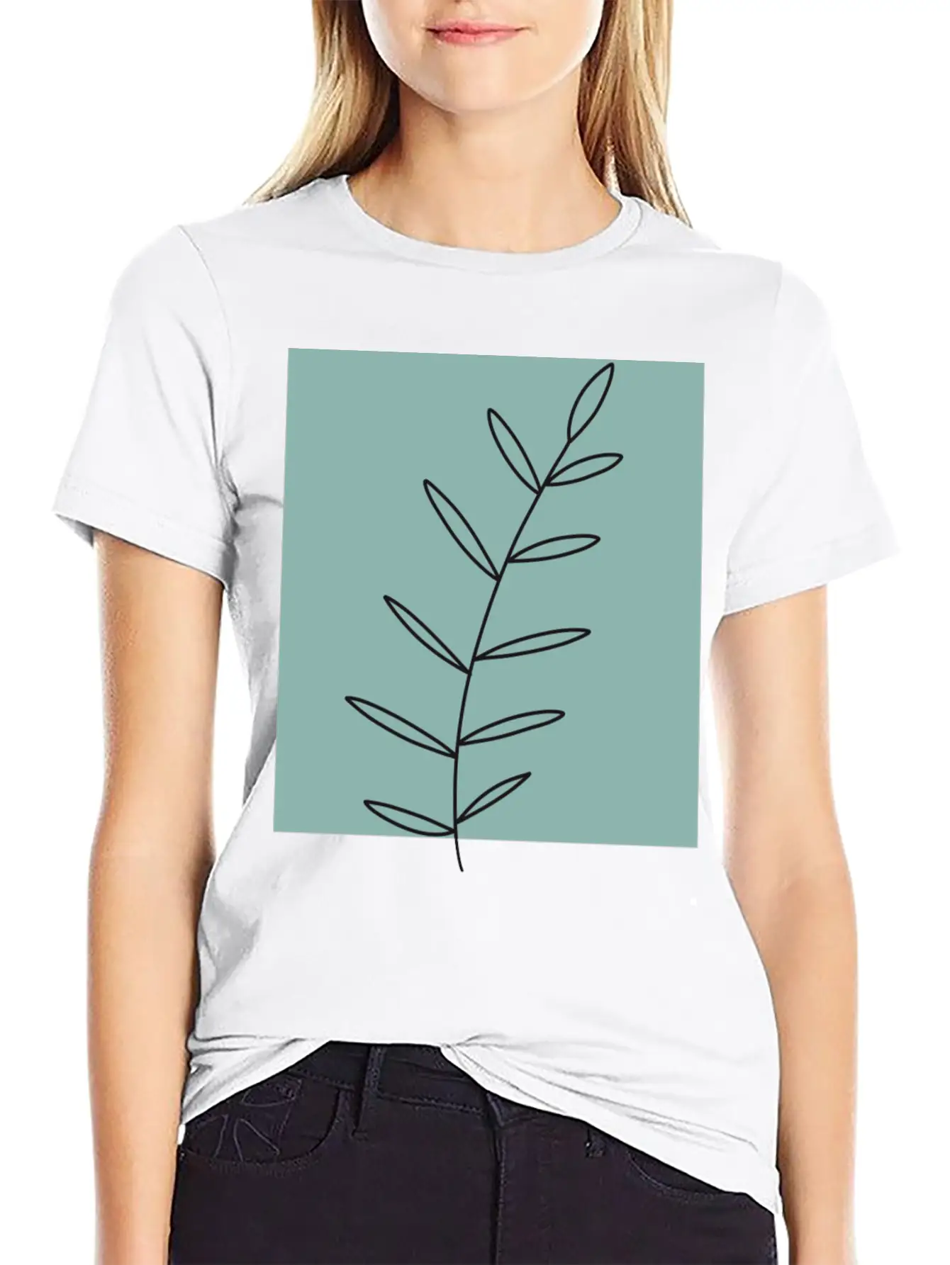 Aesthetic Leaf Essential Unisex Summer Tee – Soft Cotton Casual Fit