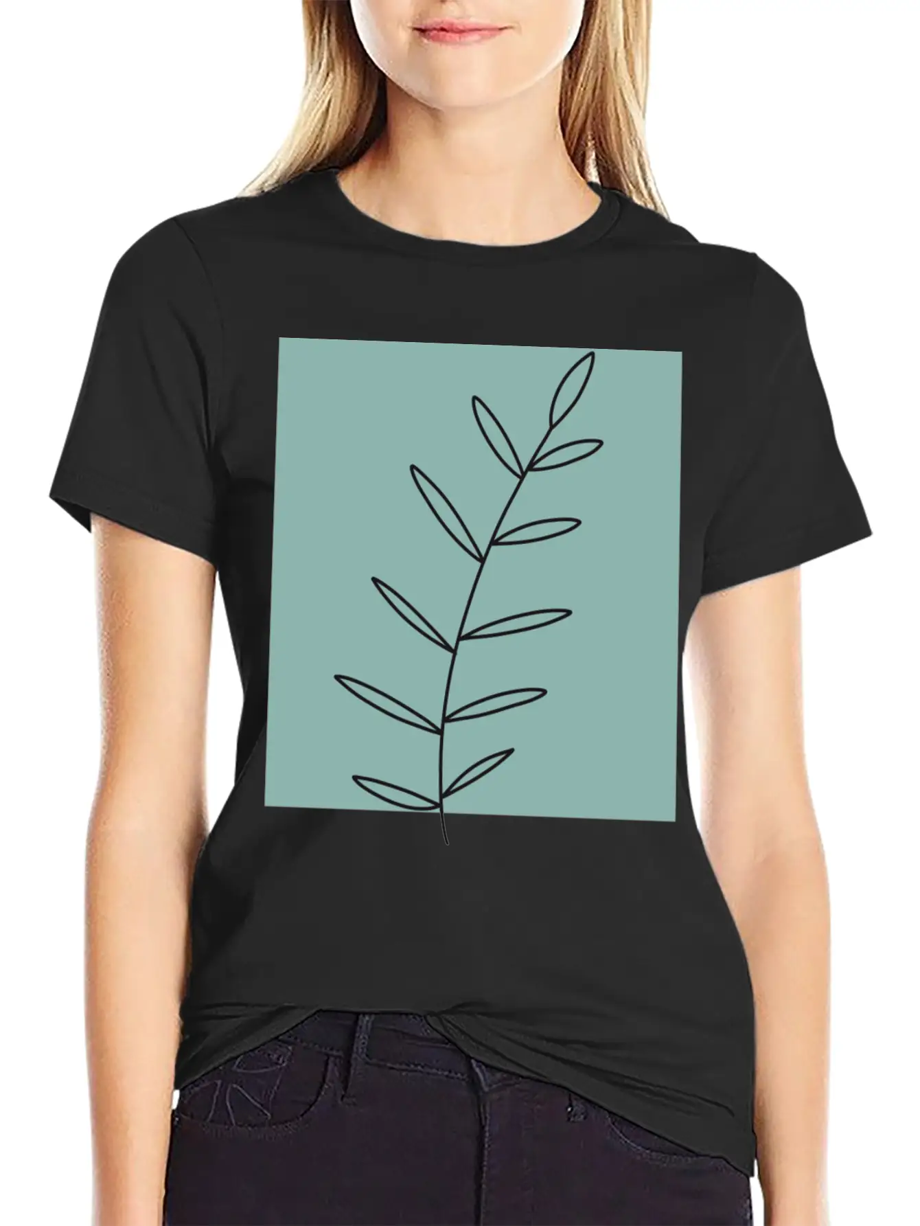 Aesthetic Leaf Essential Unisex Summer Tee – Soft Cotton Casual Fit