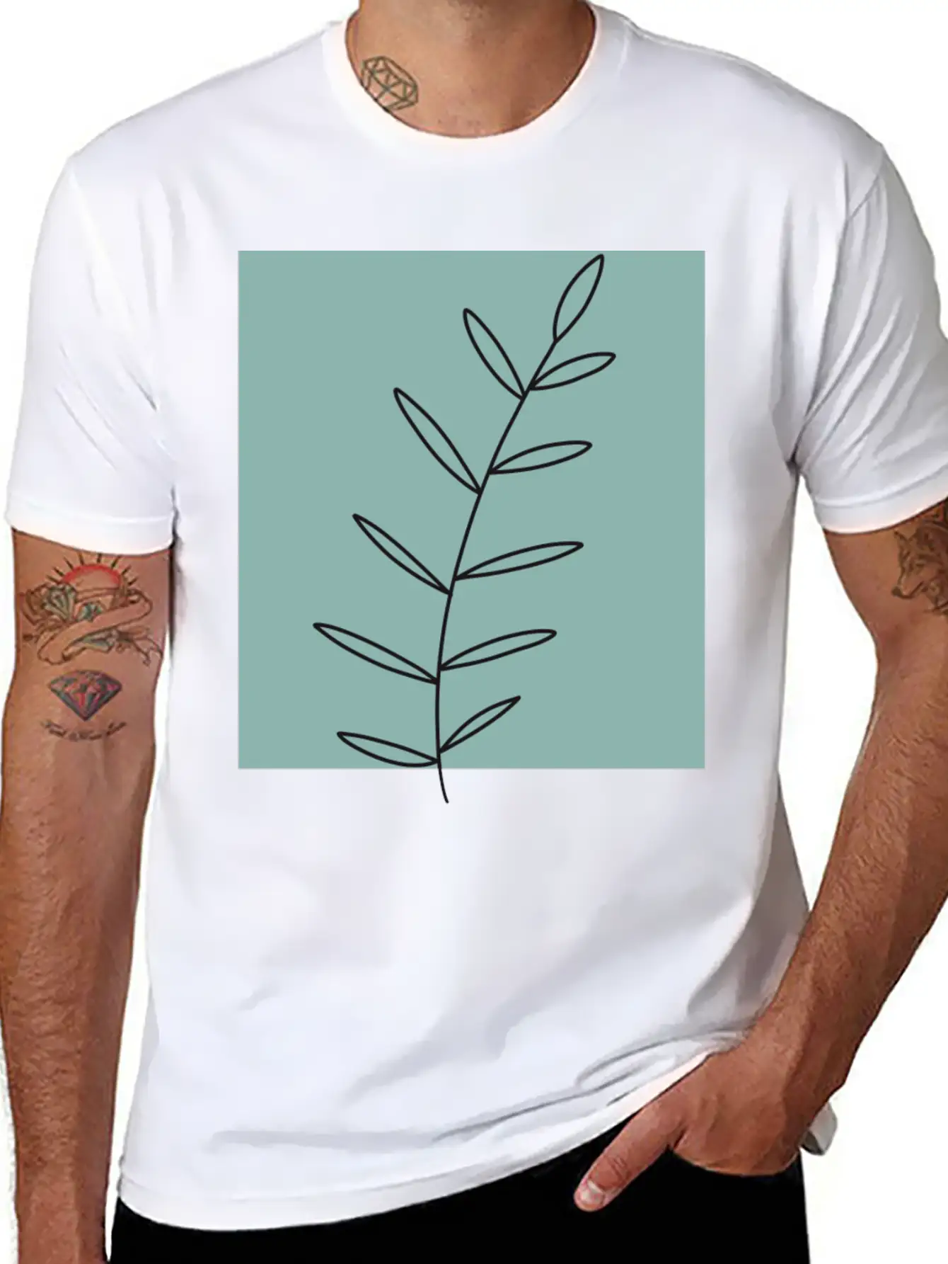 Aesthetic Leaf Essential Unisex Summer Tee – Soft Cotton Casual Fit
