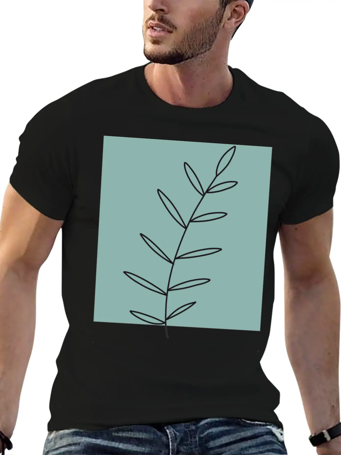 Aesthetic Leaf Essential Unisex Summer Tee – Soft Cotton Casual Fit