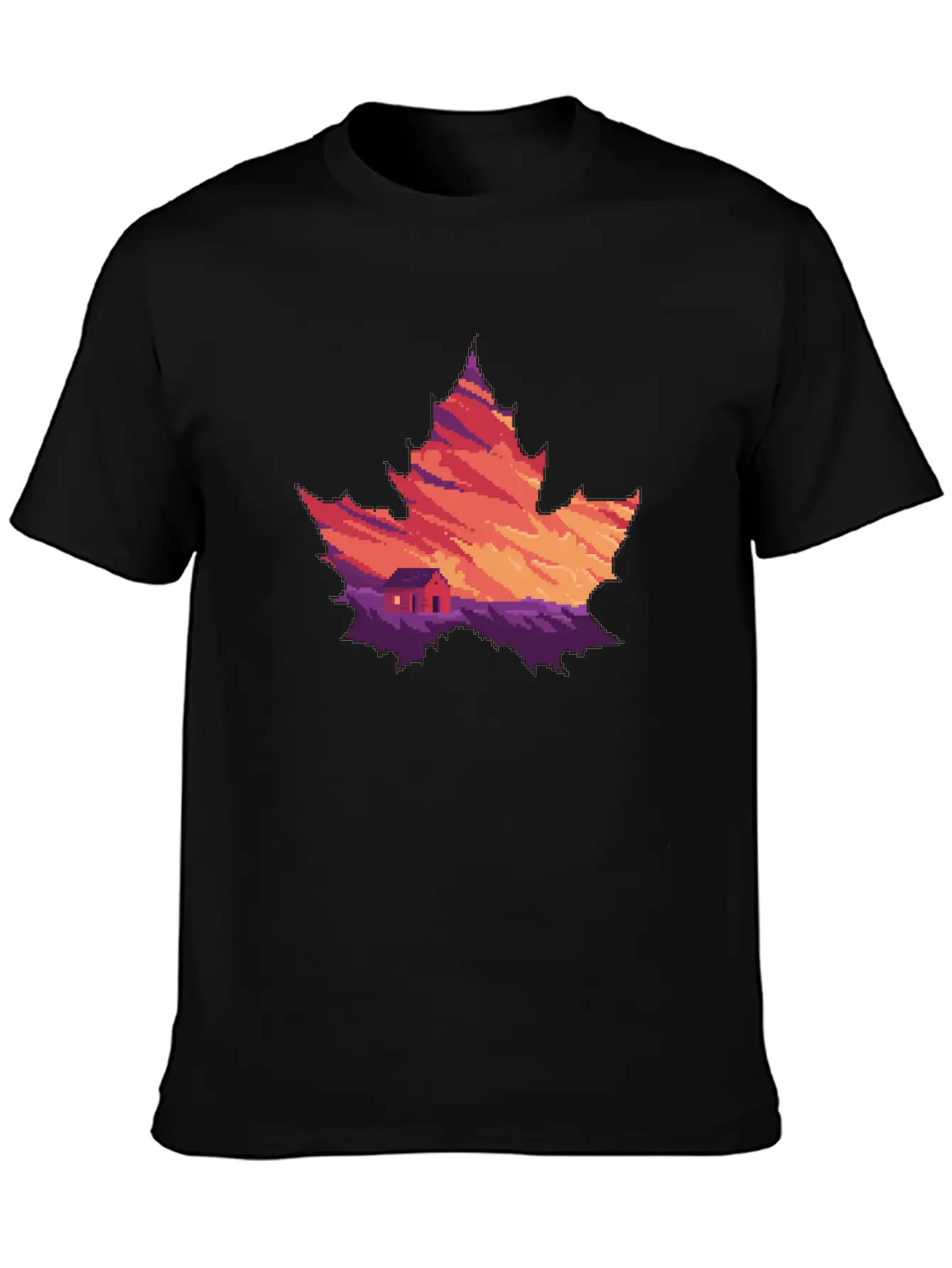 Aesthetic Leaves Unisex Short Sleeve Soft Cotton T-Shirt – Casual Everyday Wear