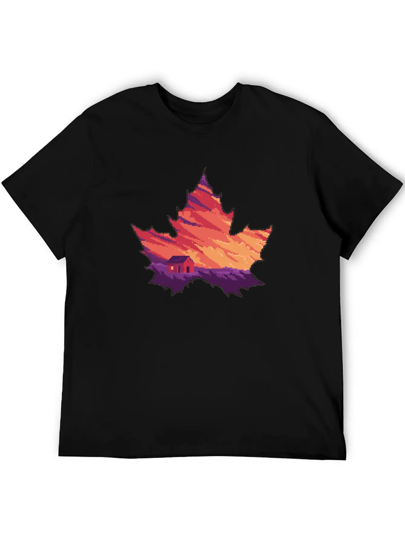 Aesthetic Leaves Unisex Short Sleeve Soft Cotton T-Shirt – Casual Everyday Wear