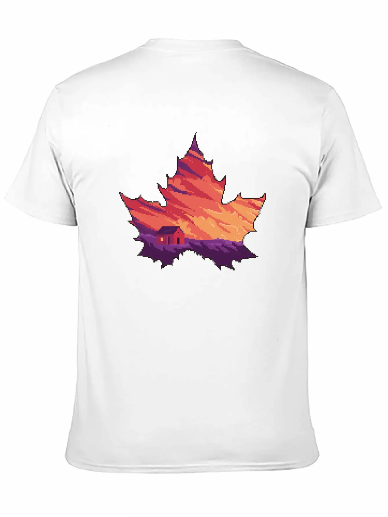 Aesthetic Leaves Unisex Short Sleeve Soft Cotton T-Shirt – Casual Everyday Wear