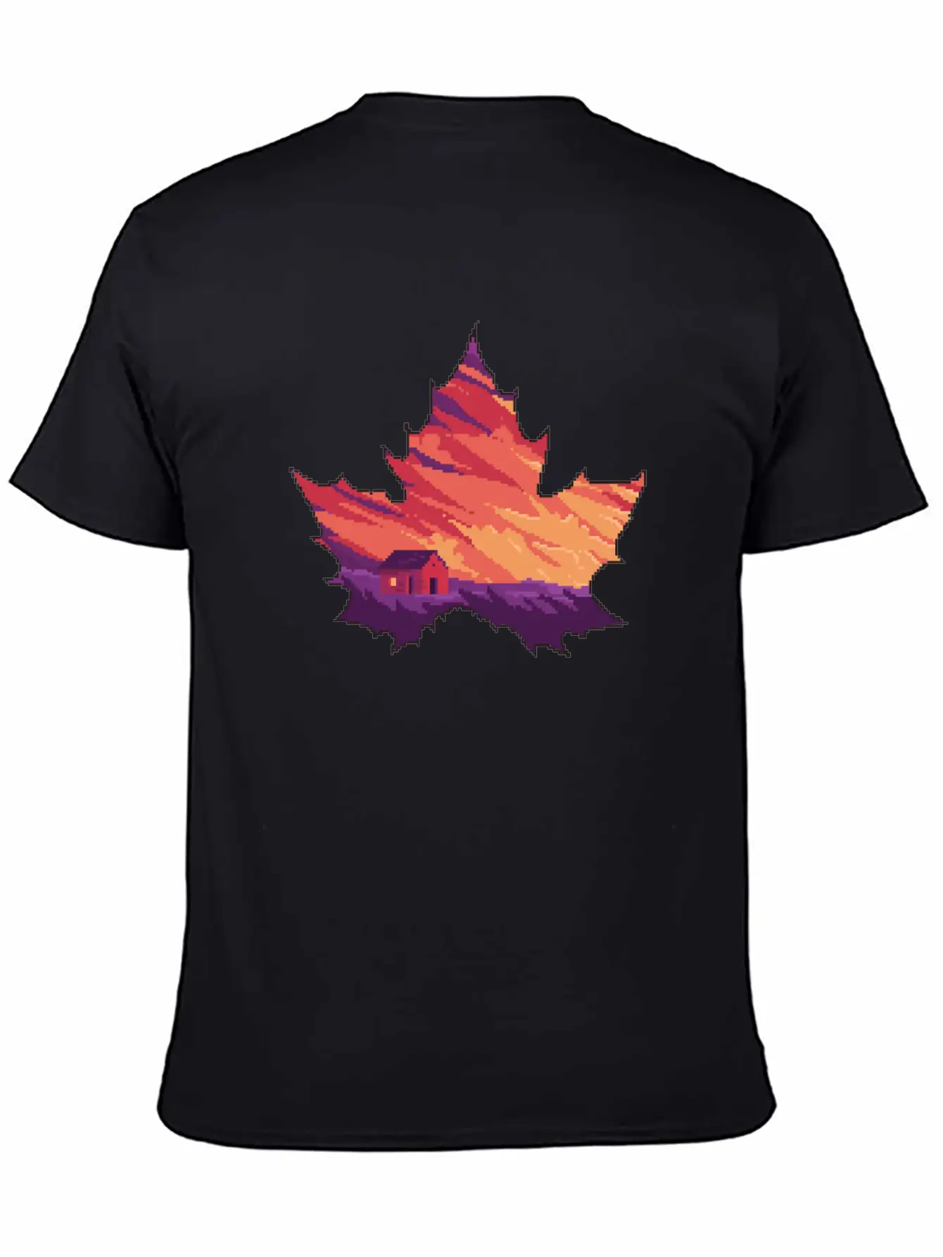 Aesthetic Leaves Unisex Short Sleeve Soft Cotton T-Shirt – Casual Everyday Wear