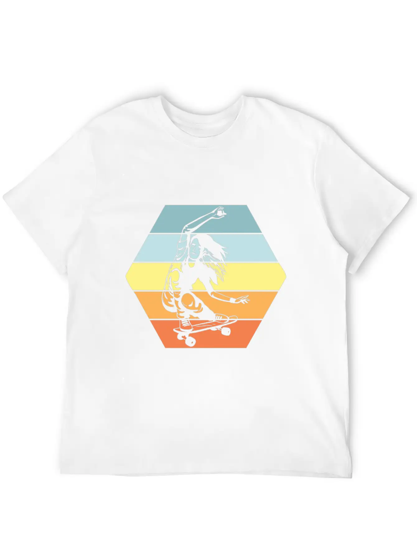Aesthetic Retro Skater Girls Timeless Short Sleeve Tee – Comfy And Minimalist Design