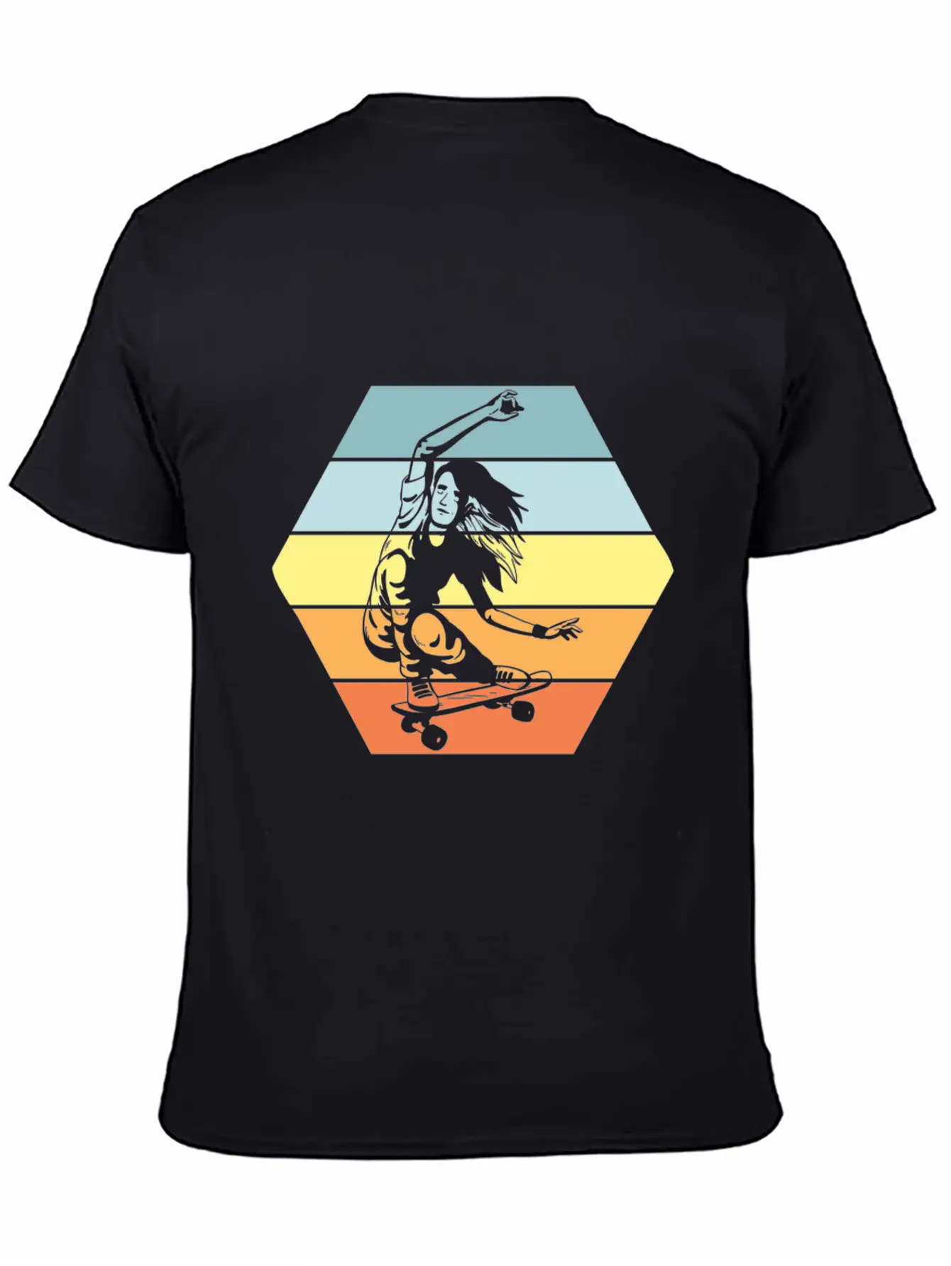Aesthetic Retro Skater Girls Timeless Short Sleeve Tee – Comfy And Minimalist Design