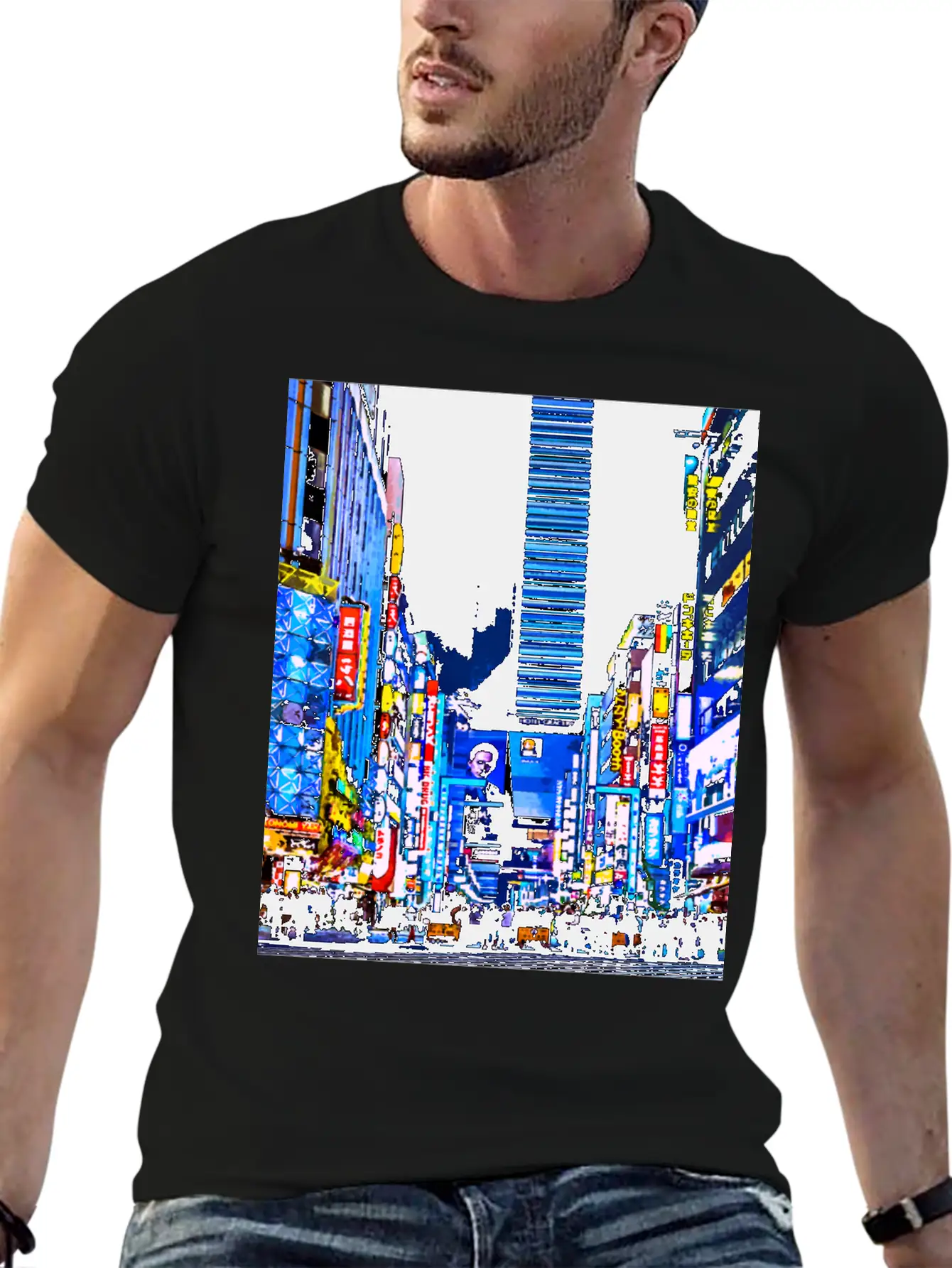 Aesthetic Vaporwave. Japan 80s 90s Tokyo Stylish Everyday T-Shirt – Unisex Basic Cotton Tee