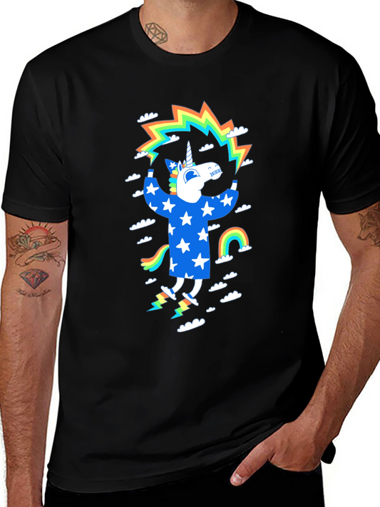 Unicorn Rainbow Star Graphic Tee