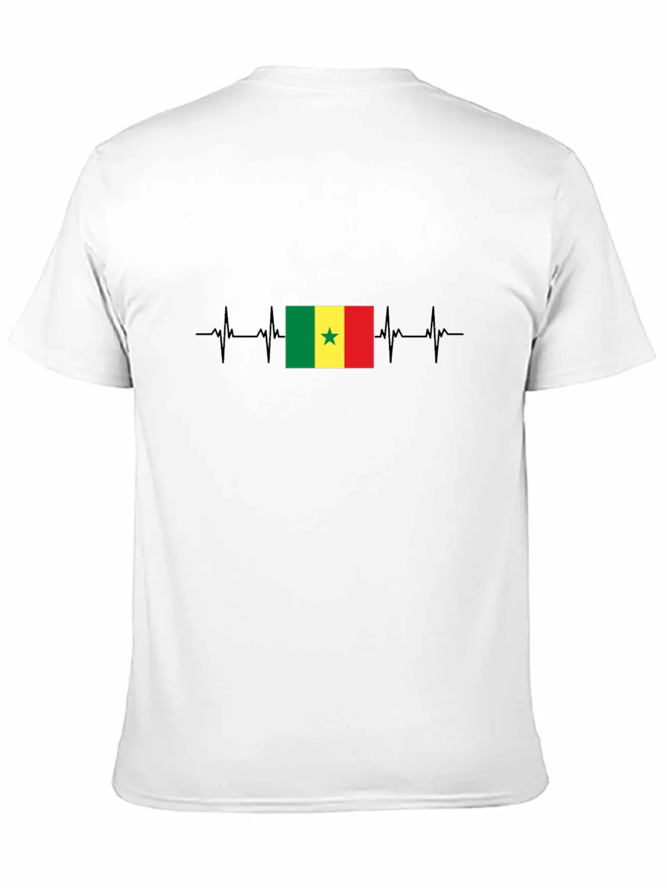 African Flag - Senegal Basic Graphic T-Shirt – Daily Comfort In Soft Cotton