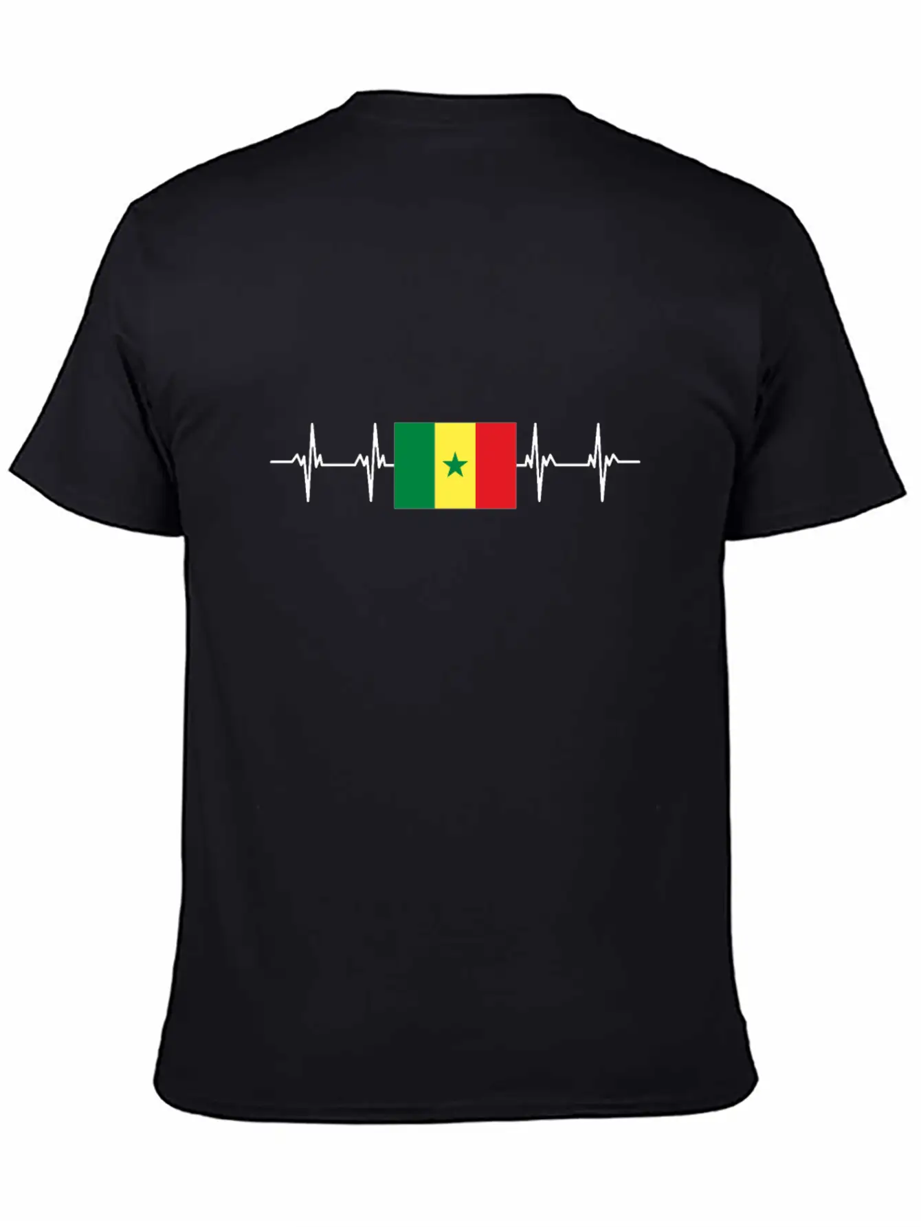 African Flag - Senegal Basic Graphic T-Shirt – Daily Comfort In Soft Cotton