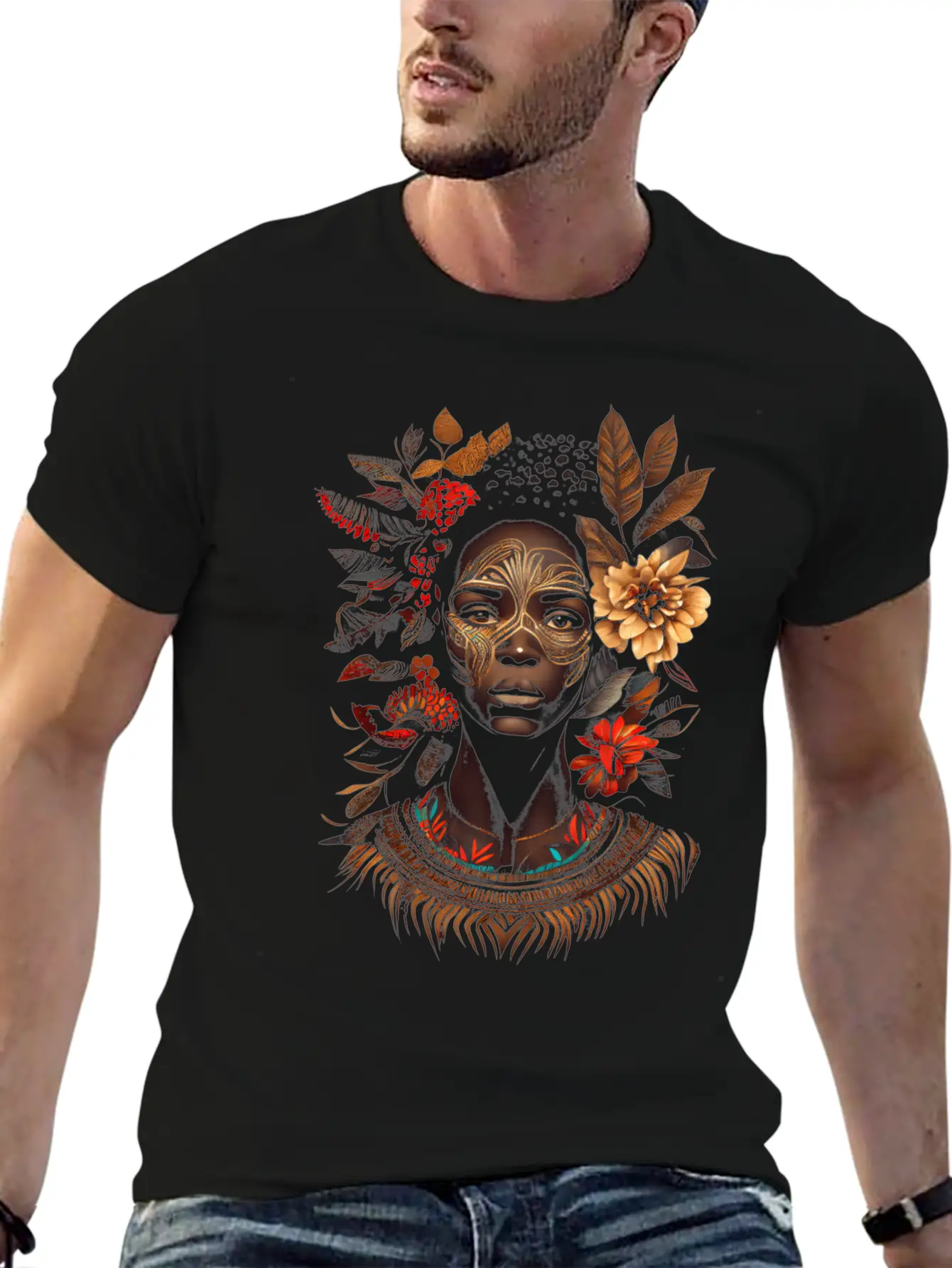 African Goddess African Tribalism And Tribal Tees Unisex Casual T-Shirt – Clean Design For Daily Comfort